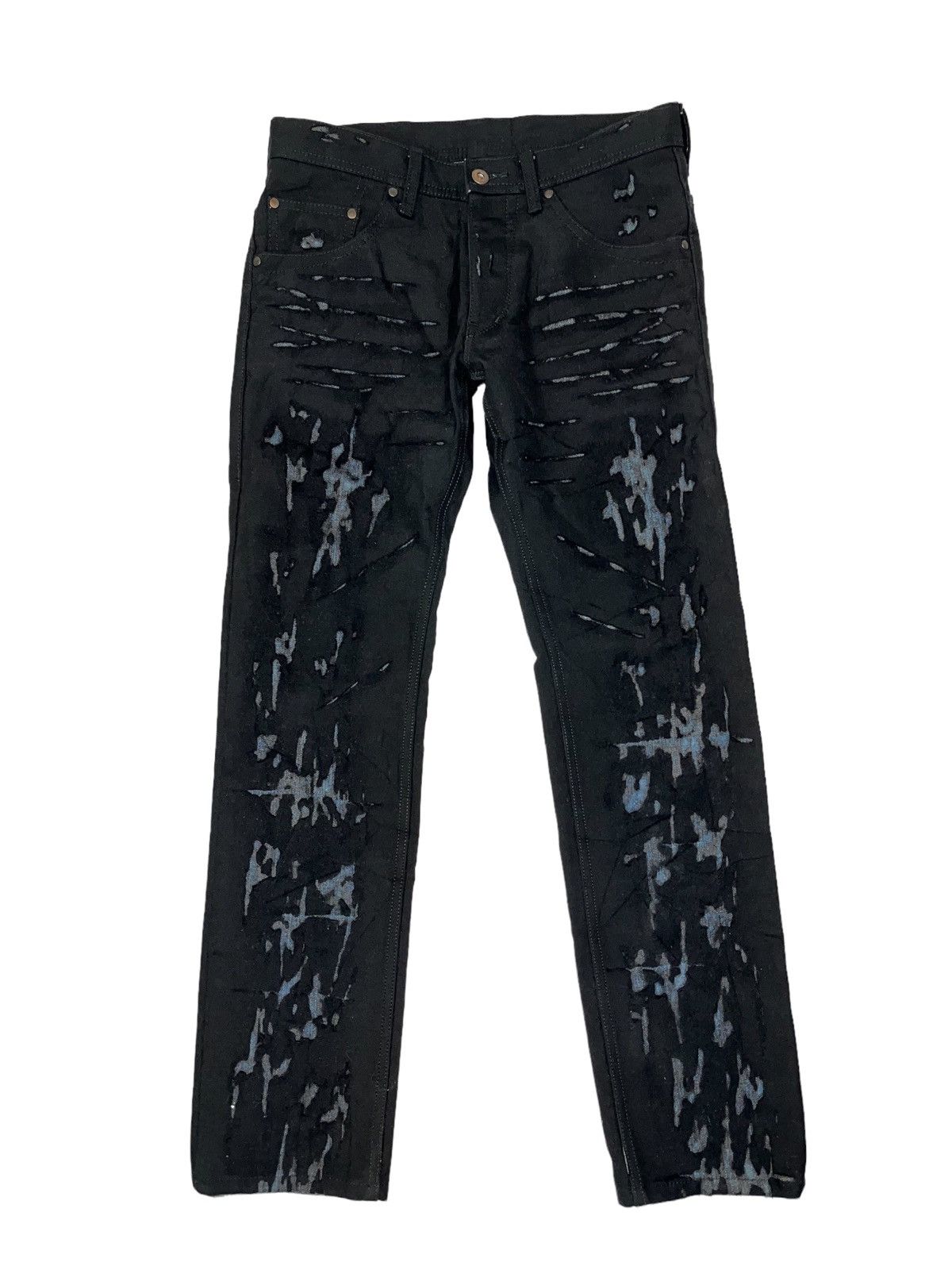 Japanese Brand Abahouse Jeans Distressed Style