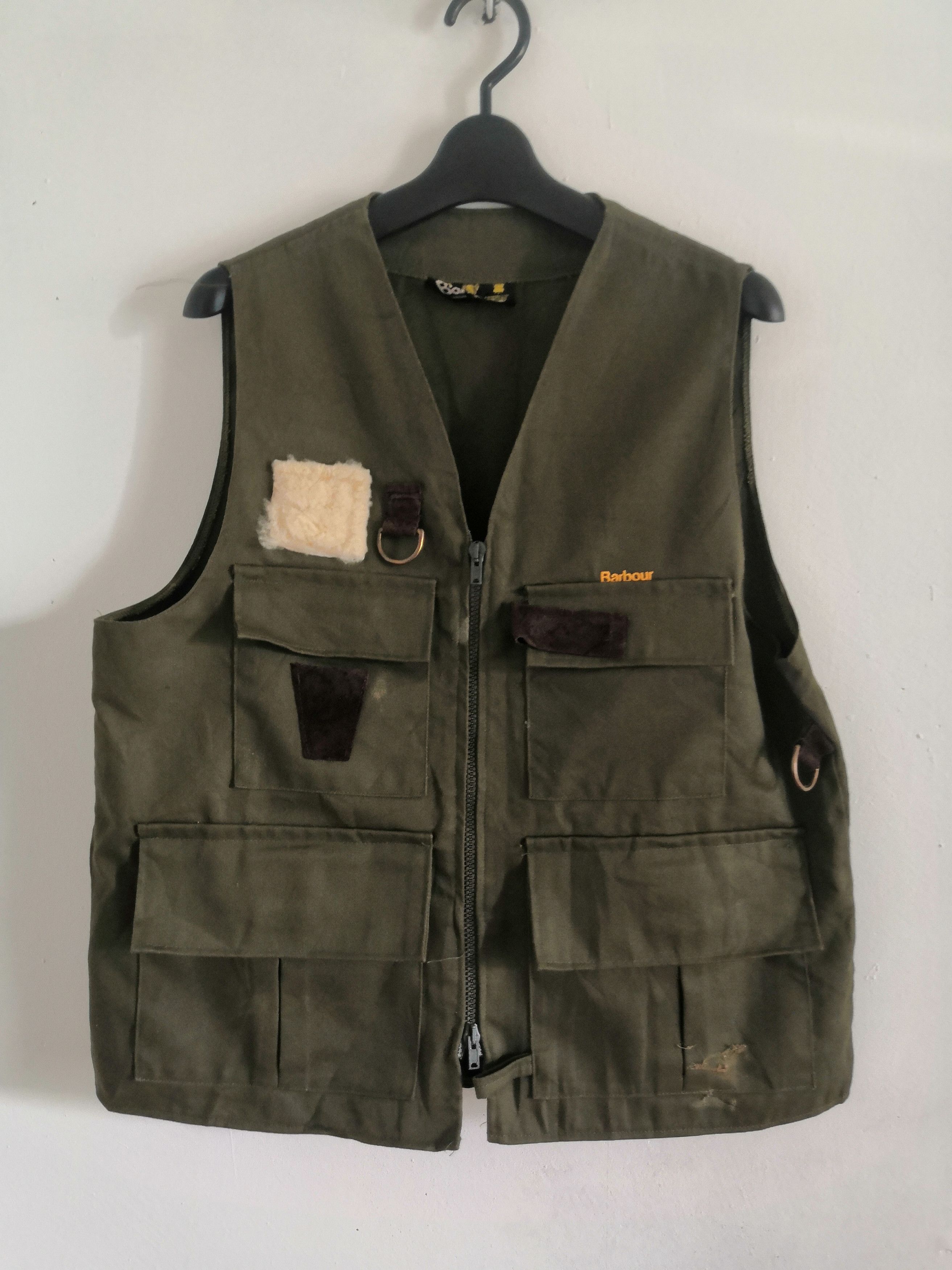 Barbour Fischer Clothing Barbour Green Fishing Vest Jacket Grailed