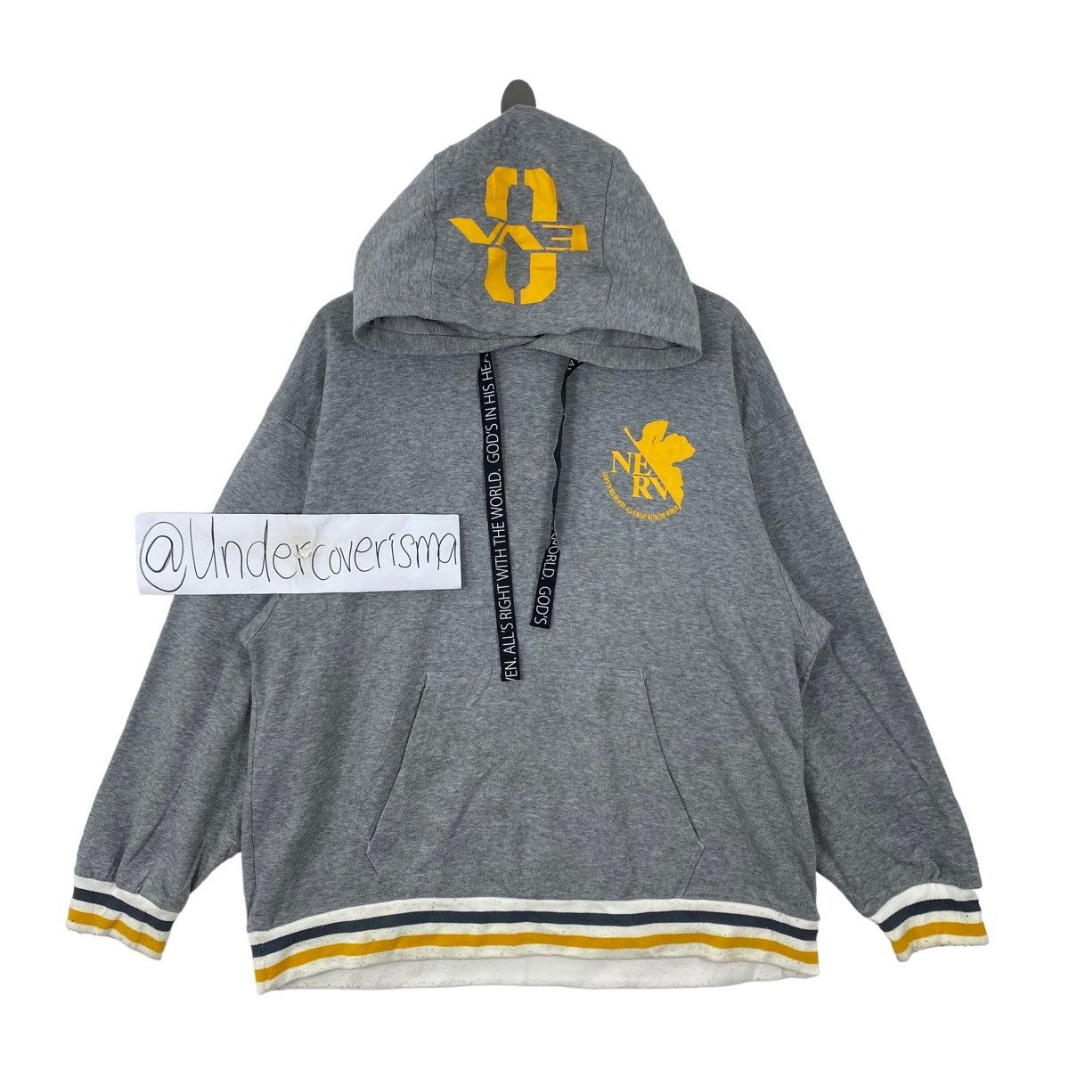 Japanese Brand EVANGELION Japanese Anime Nerv EVA 0 Print Oversize Hoodie Size US L / EU 52-54 / 3 - 1 Thumbnail