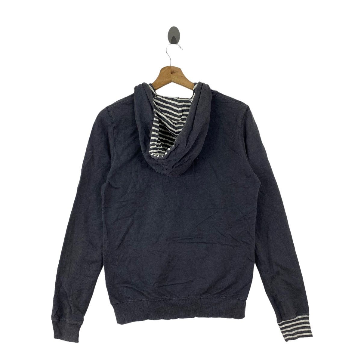 Vintage X-GIRL SKATE Skateboard Brand Stripes Pocket Black Hoodie Size S / US 4 / IT 40 - 6 Thumbnail
