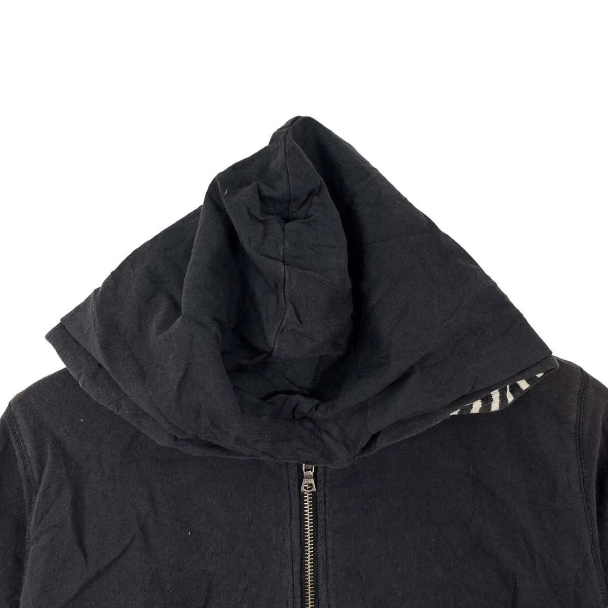Vintage X-GIRL SKATE Skateboard Brand Stripes Pocket Black Hoodie Size S / US 4 / IT 40 - 2 Thumbnail