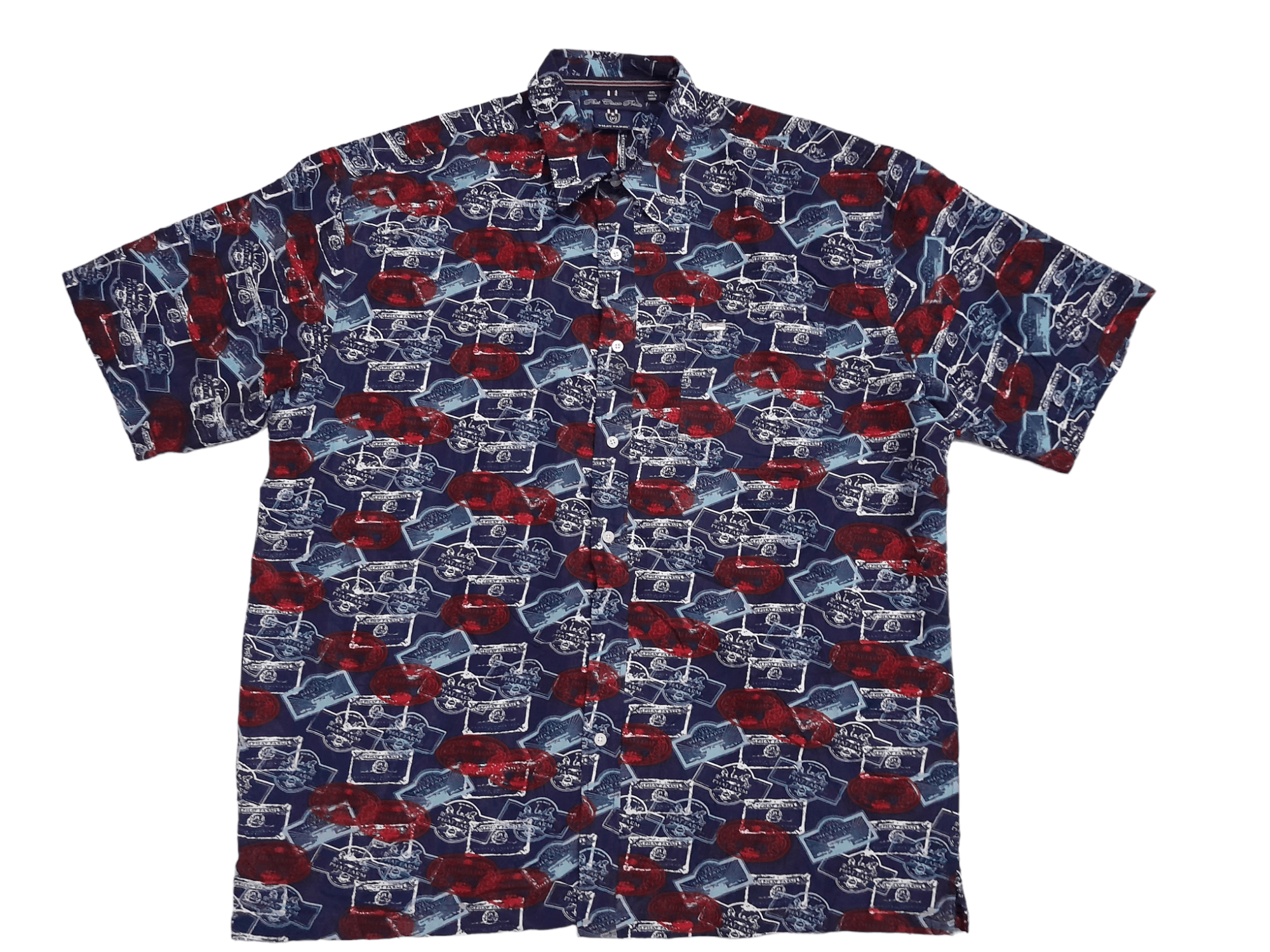 Phat Farm Phat Farm Oversized Button Shirt Allover Logo (E779) Size US XXL / EU 58 / 5 - 1 Thumbnail