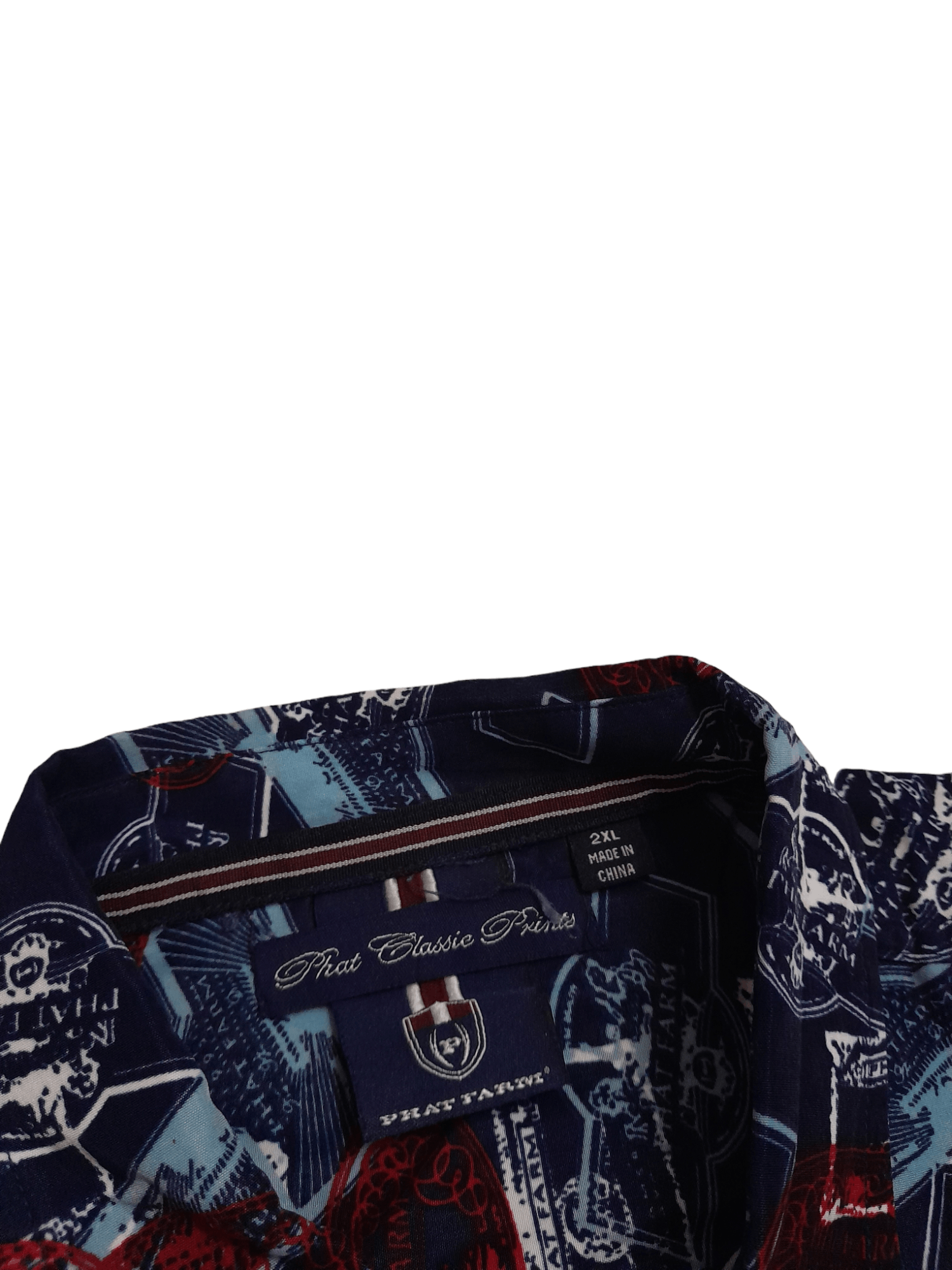 Phat Farm Phat Farm Oversized Button Shirt Allover Logo (E779) Size US XXL / EU 58 / 5 - 4 Thumbnail