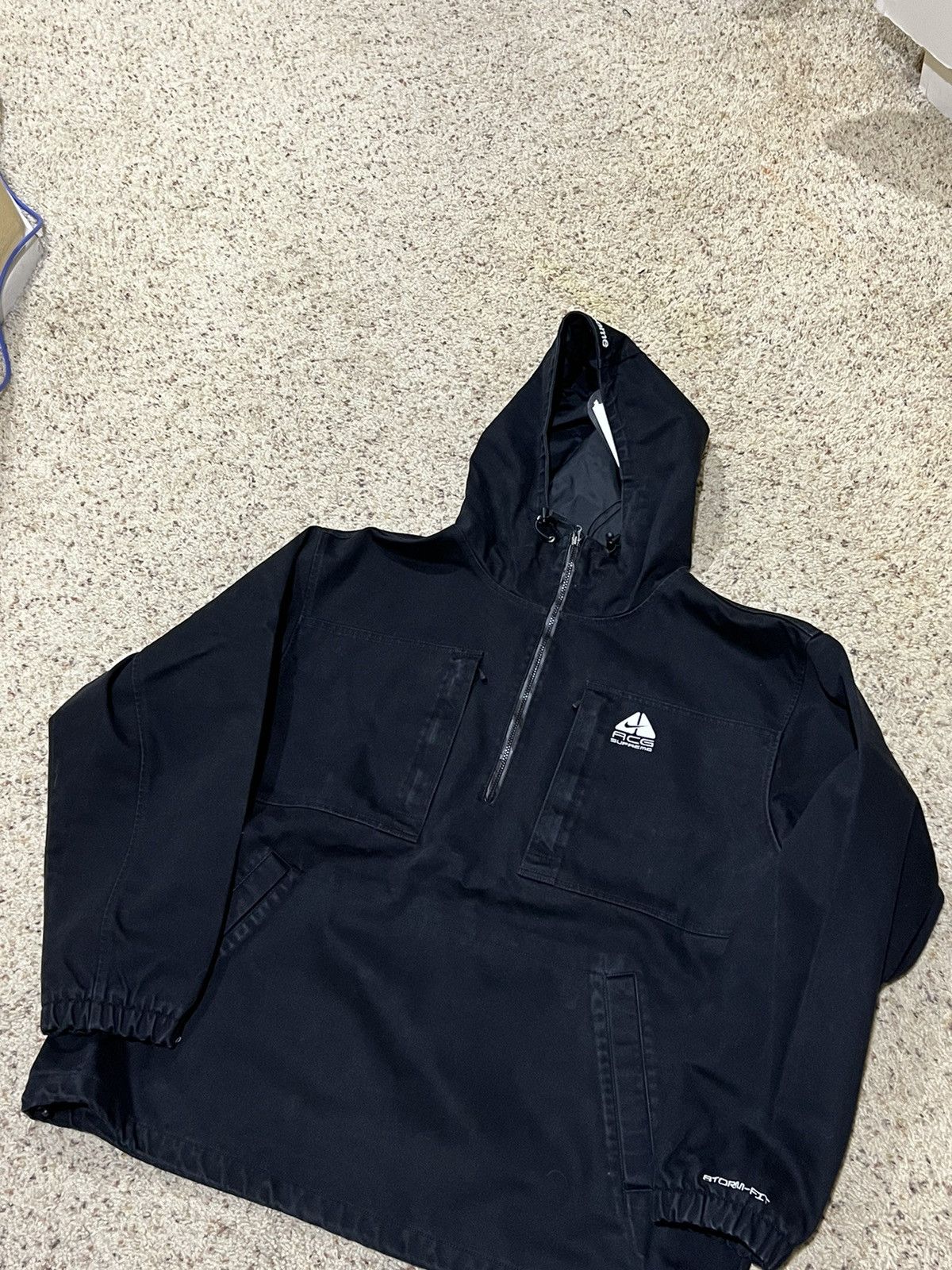 Supreme Nike ACG Denim Pullover Black XL - マウンテンパーカー