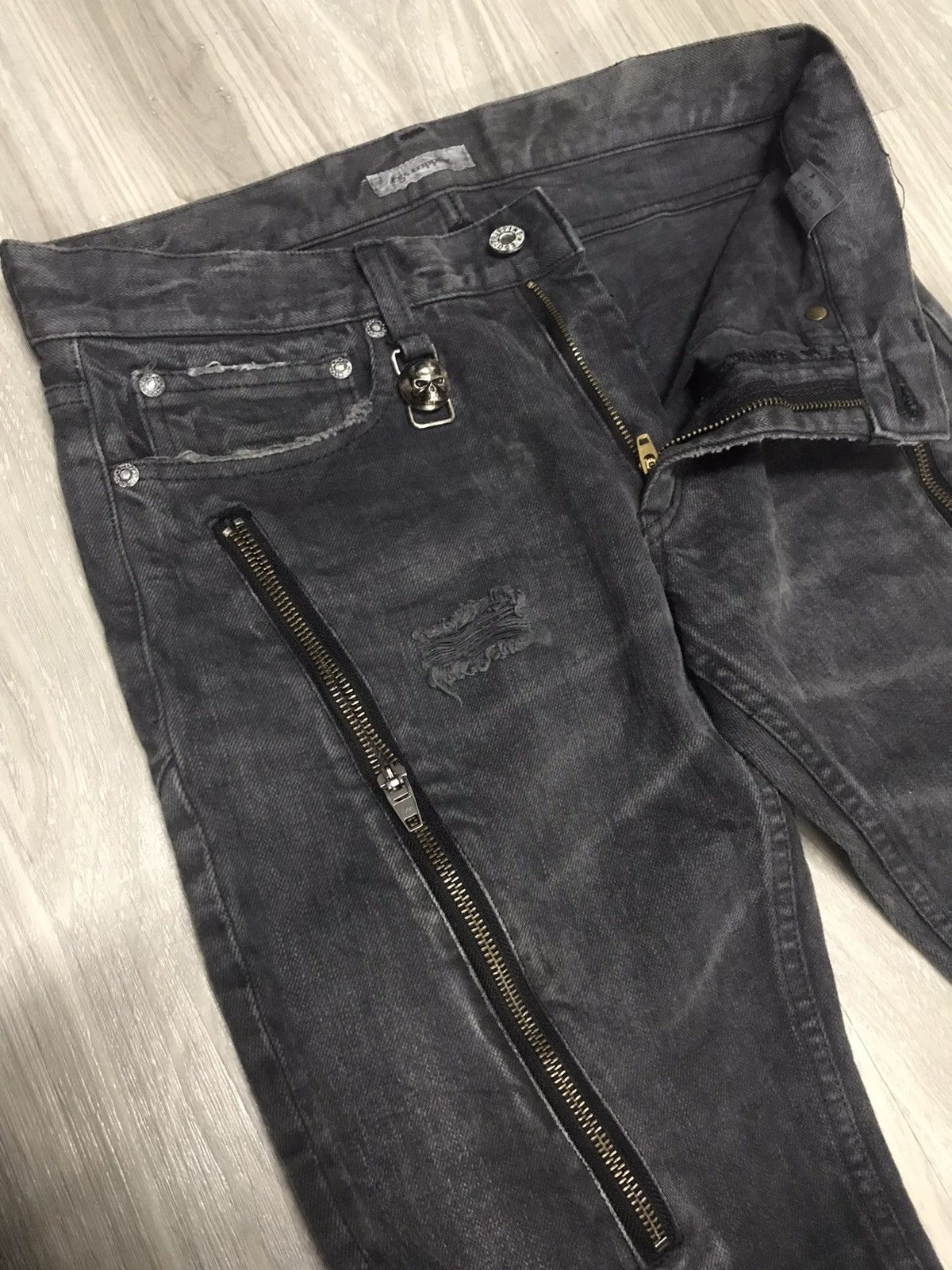 Beauty Beast “Ego Tripping” - Cyber Punk Multi Zipper Jeans Size US 31 - 6 Thumbnail
