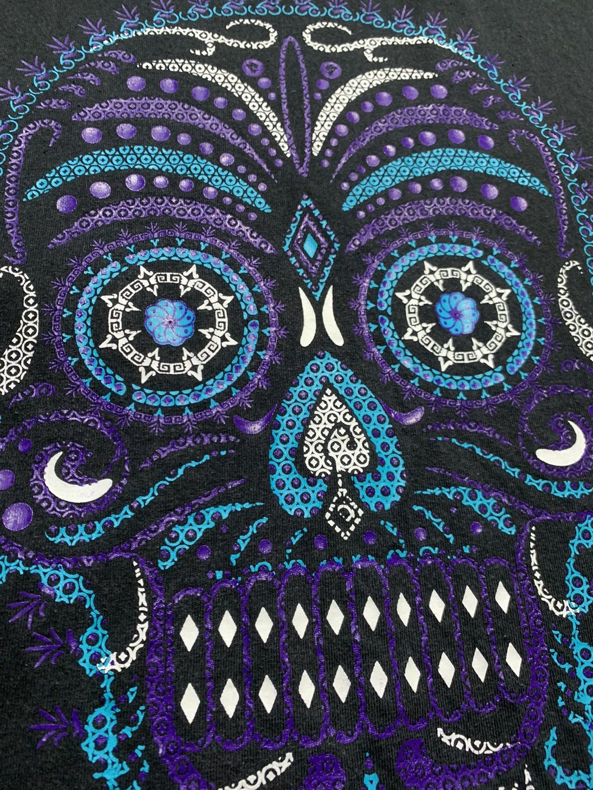 Vintage Vintage Aztec Skull Moon Goddess Coyolxauhqui T-Shirt Size US L / EU 52-54 / 3 - 4 Thumbnail