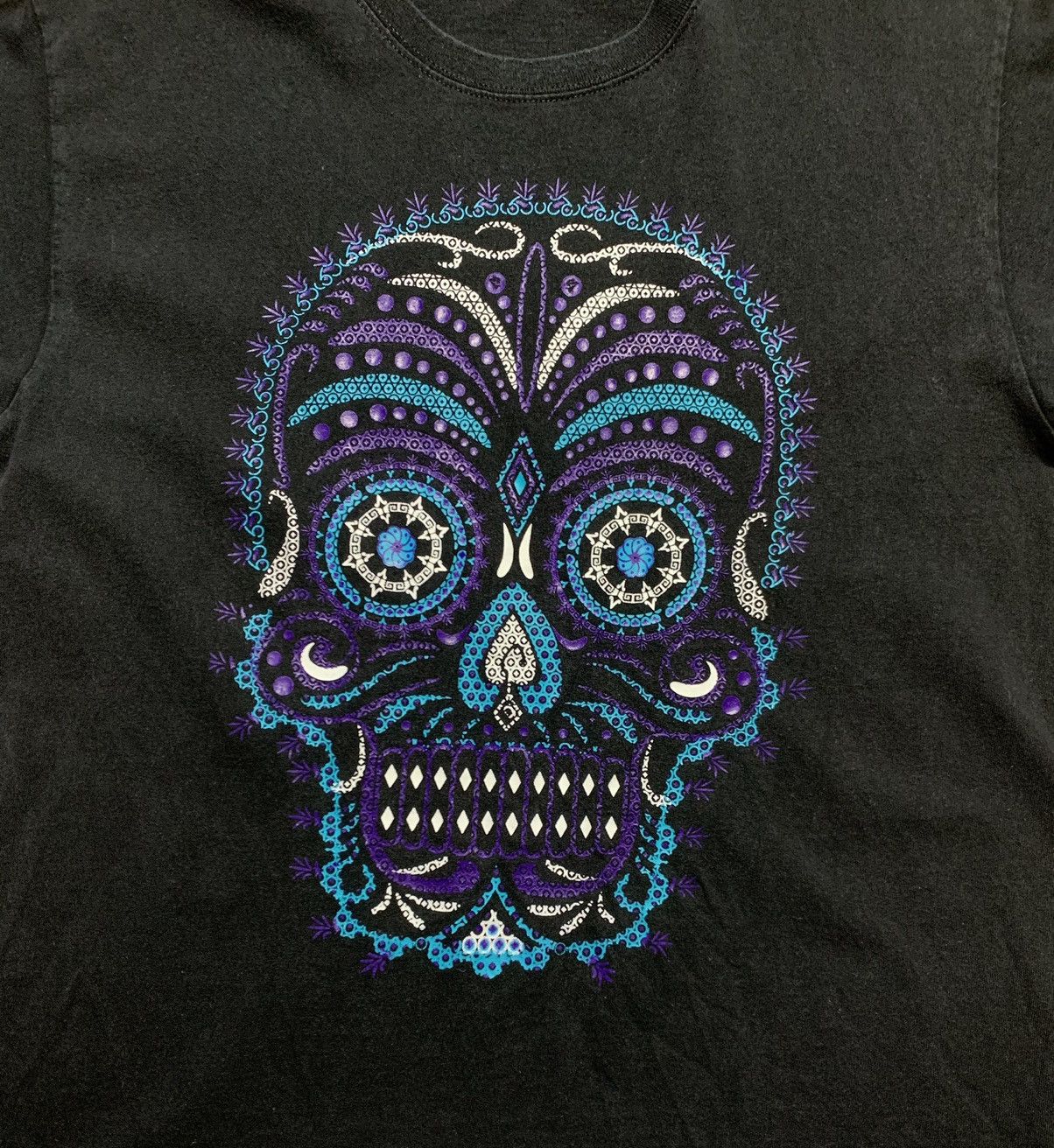 Vintage Vintage Aztec Skull Moon Goddess Coyolxauhqui T-Shirt Size US L / EU 52-54 / 3 - 3 Thumbnail