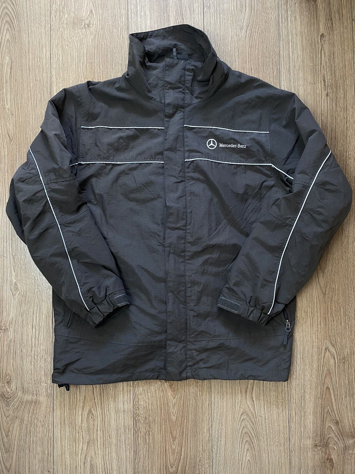 Mercedes-Benz × Vintage Vintage Mercedes Benz Jacket Nylon Size US L / EU 52-54 / 3 - 1 Thumbnail