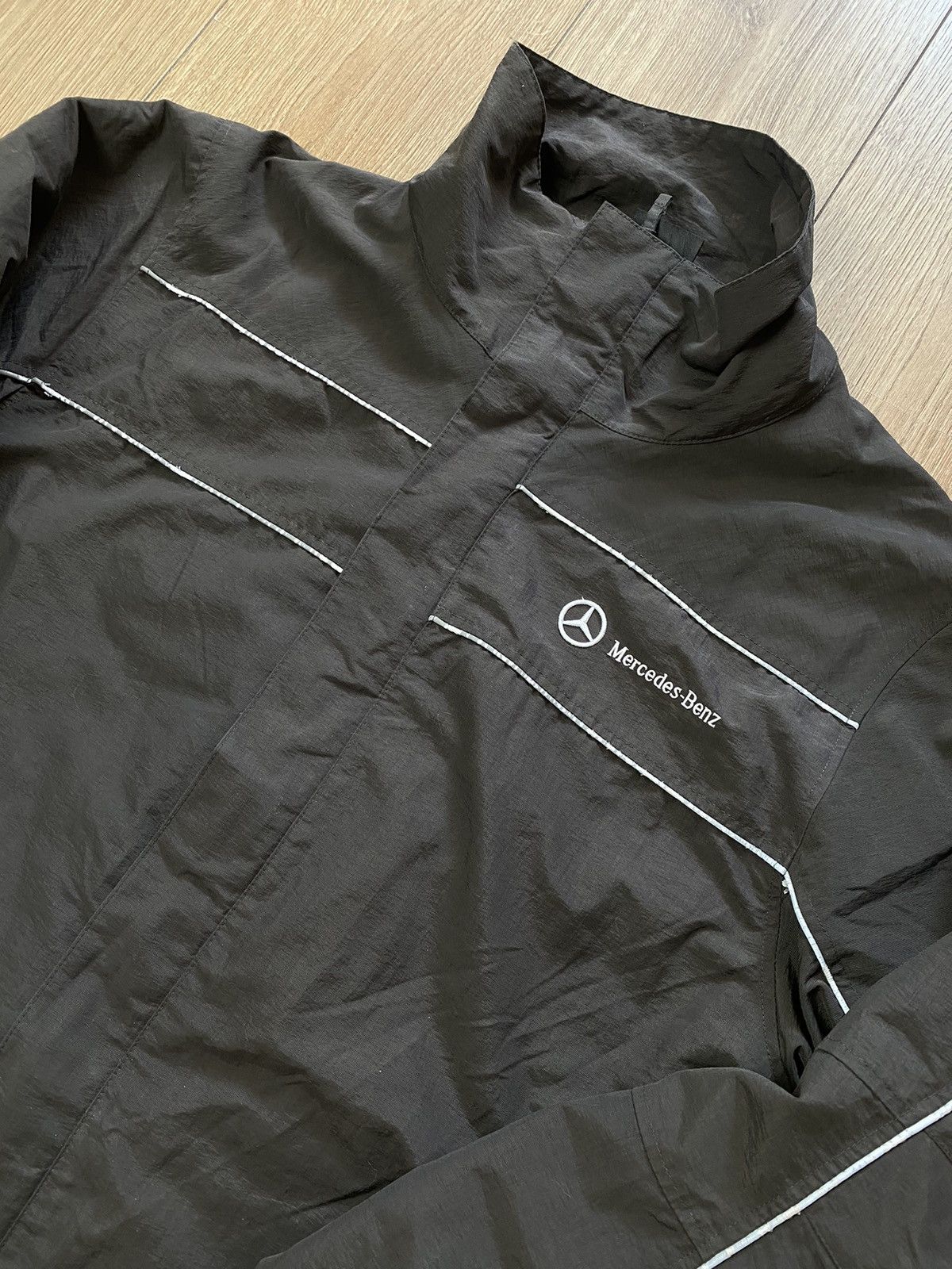 Mercedes-Benz × Vintage Vintage Mercedes Benz Jacket Nylon Size US L / EU 52-54 / 3 - 2 Thumbnail