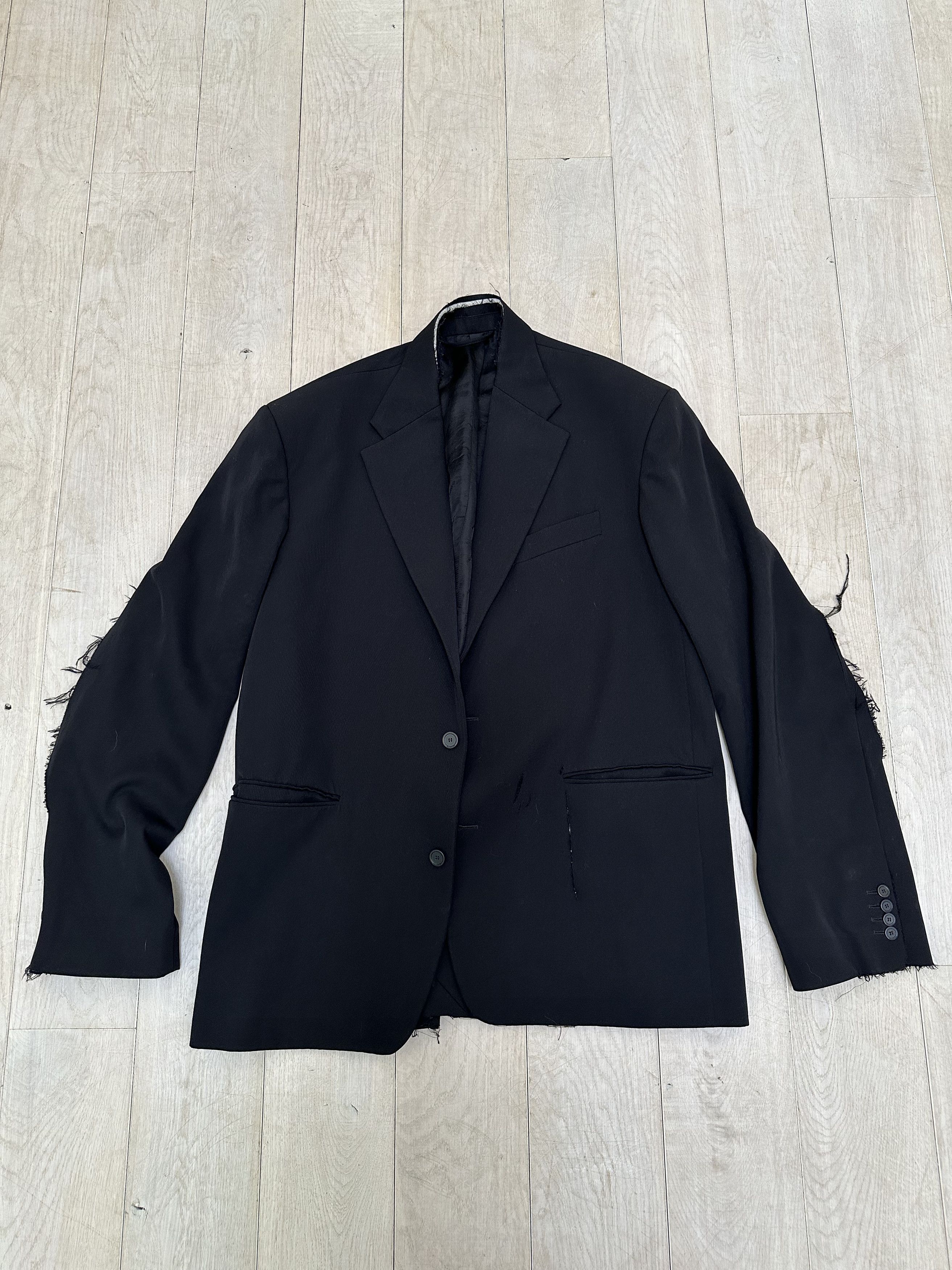 Balenciaga FW21 Torn Oversized Blazer Size 38L - 1 Thumbnail