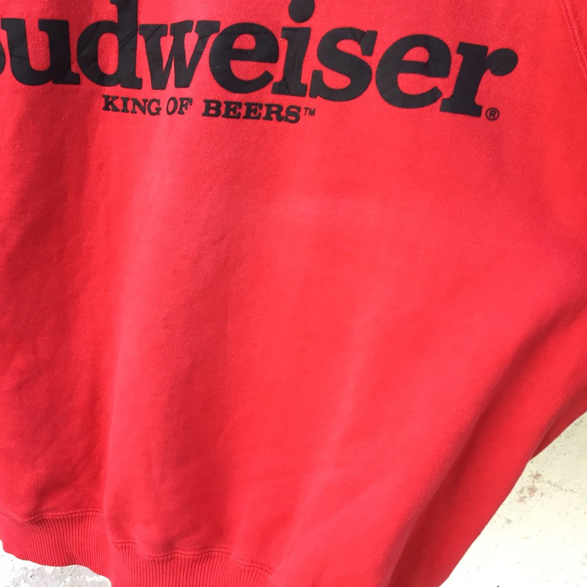 Budweiser Distressed Budweiser Sweatshirt Size US L / EU 52-54 / 3 - 3 Thumbnail