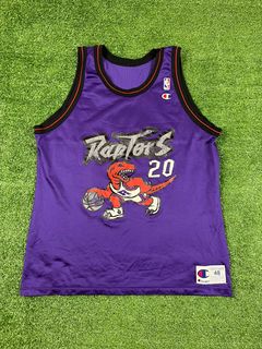 Vintage Toronto Raptors T-Shirt Size Large Purple 90s NBA – Throwback Vault
