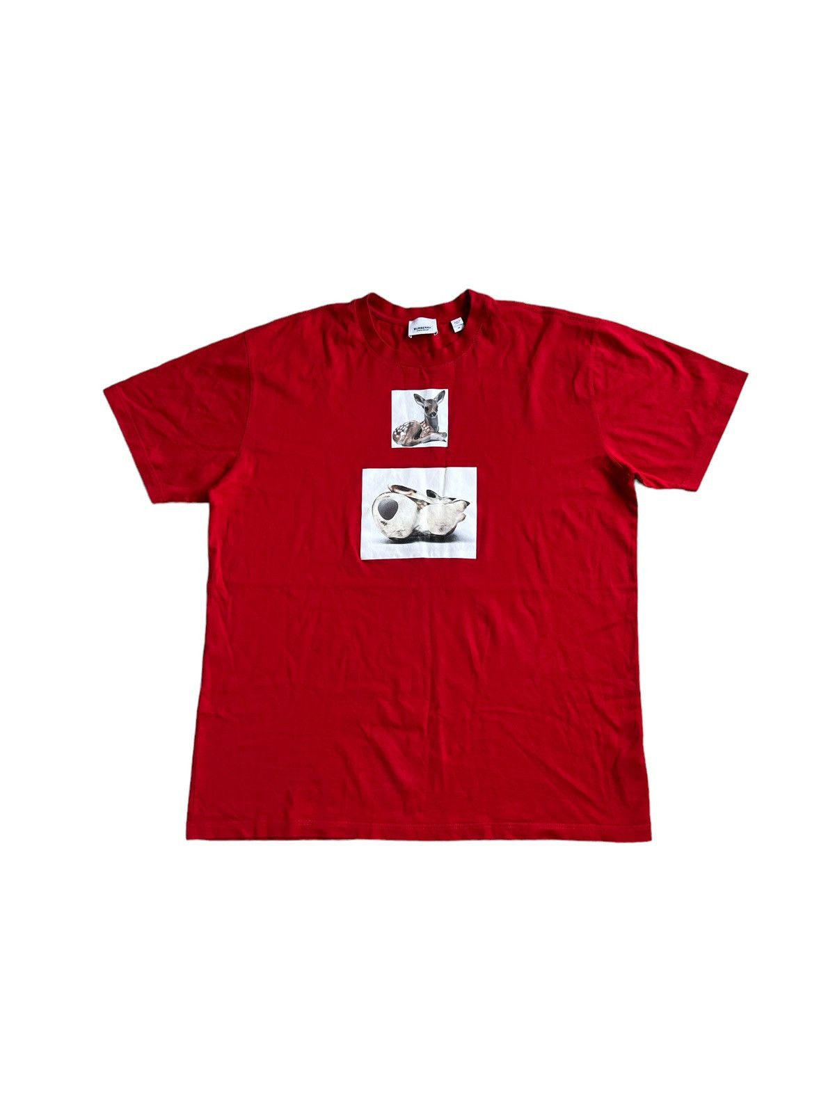 Burberry 🔥500$ Burberry Deer Print T-shirt/Burberry Printed T-shirt Size US M / EU 48-50 / 2 - 2 Thumbnail