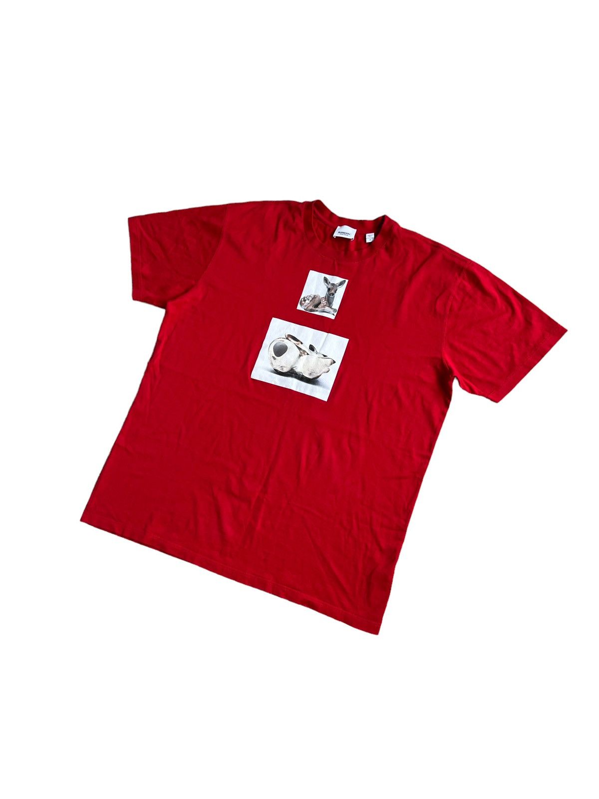 Burberry 🔥500$ Burberry Deer Print T-shirt/Burberry Printed T-shirt Size US M / EU 48-50 / 2 - 1 Thumbnail