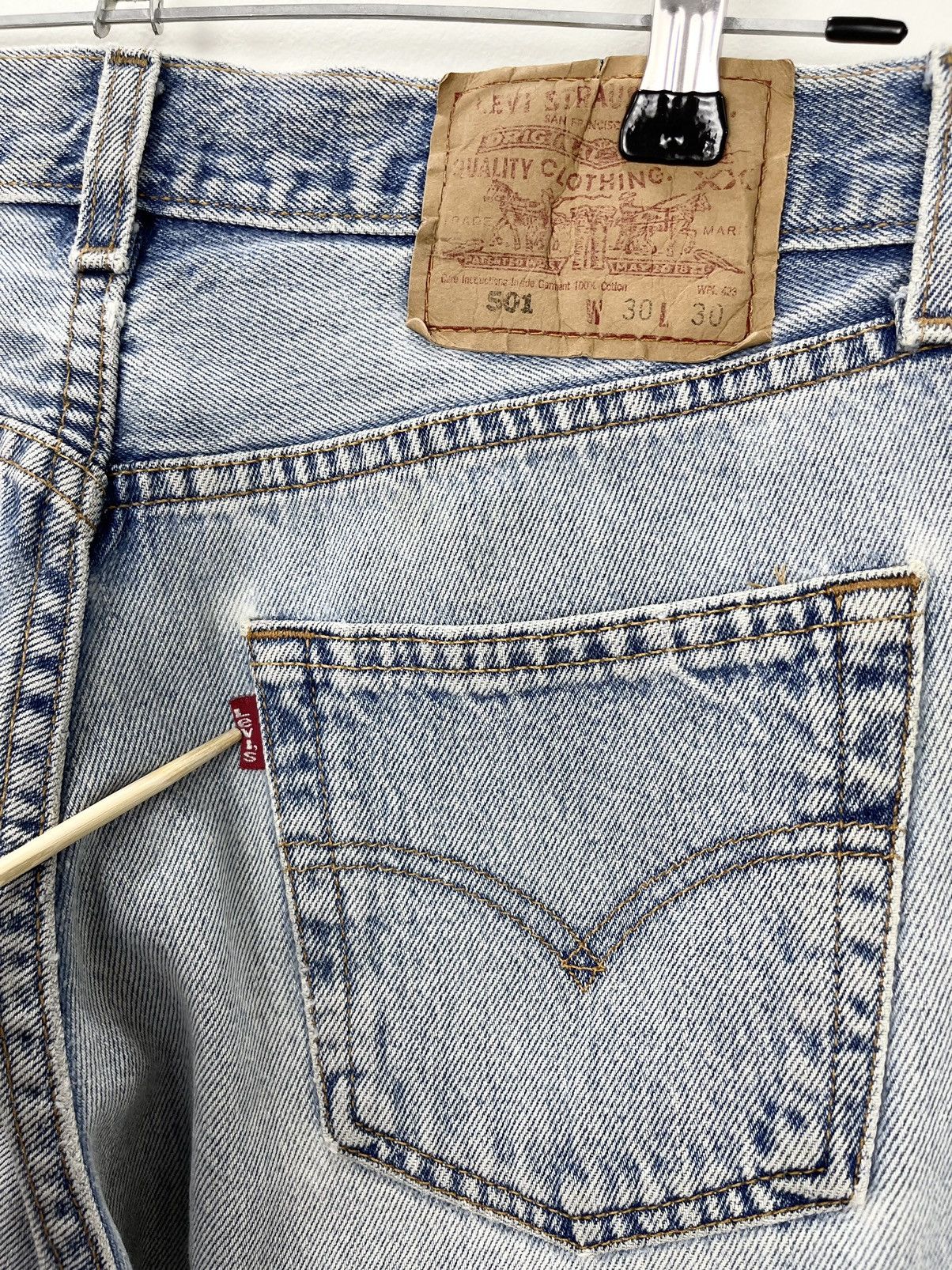 Levi's × Vintage VINTAGE90s WOMEN LEVIS 501 BUTTON FLY MADE IN MEXICO SIZE 29 Size 29" - 13 Thumbnail