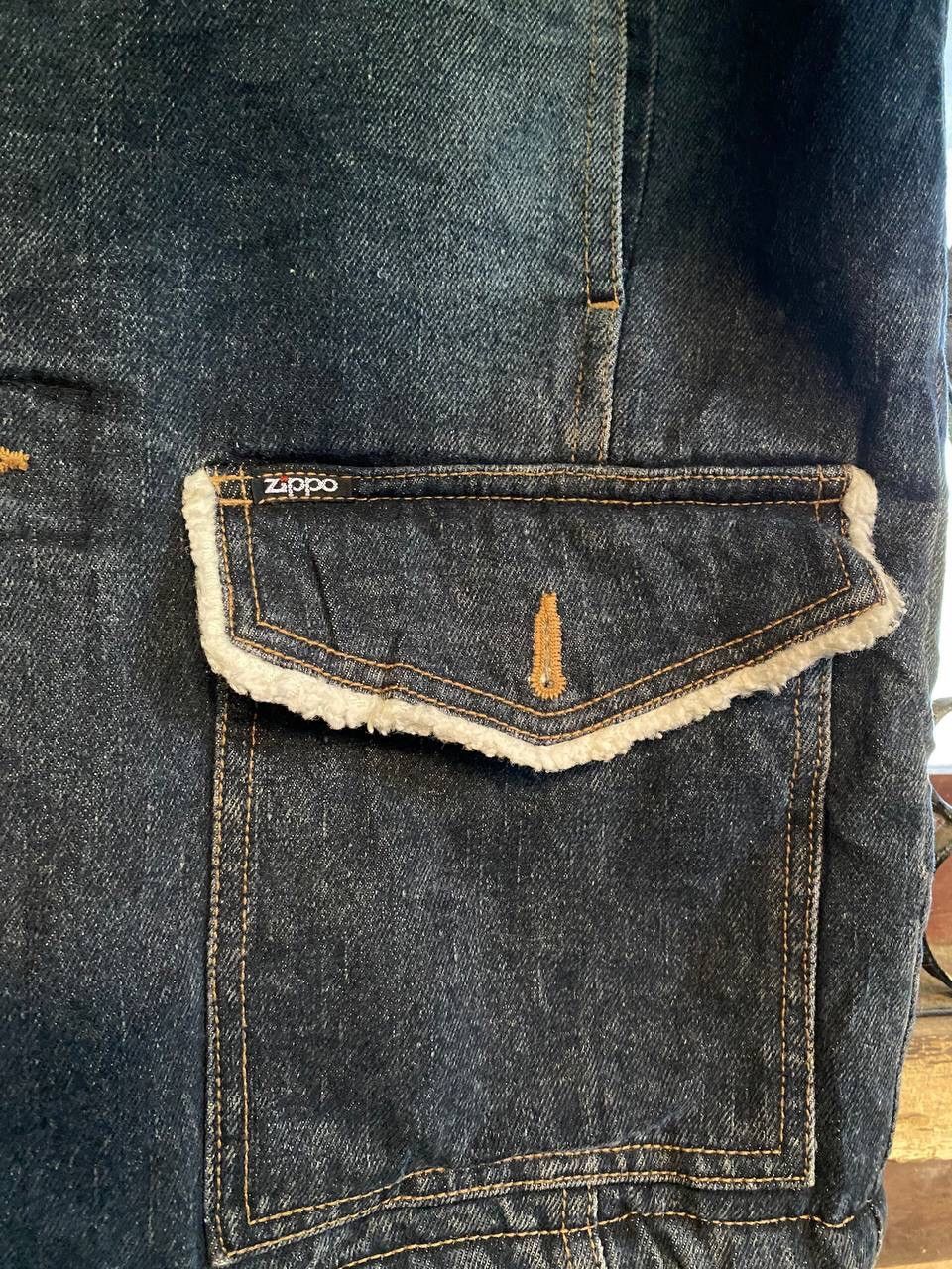 Vintage Vintage Zippo Sherpa Lined Denim Coat Size US M / EU 48-50 / 2 - 9 Thumbnail