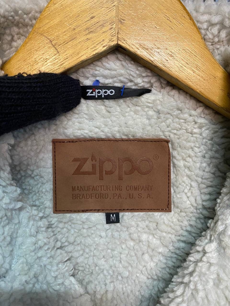 Vintage Vintage Zippo Sherpa Lined Denim Coat Size US M / EU 48-50 / 2 - 7 Thumbnail