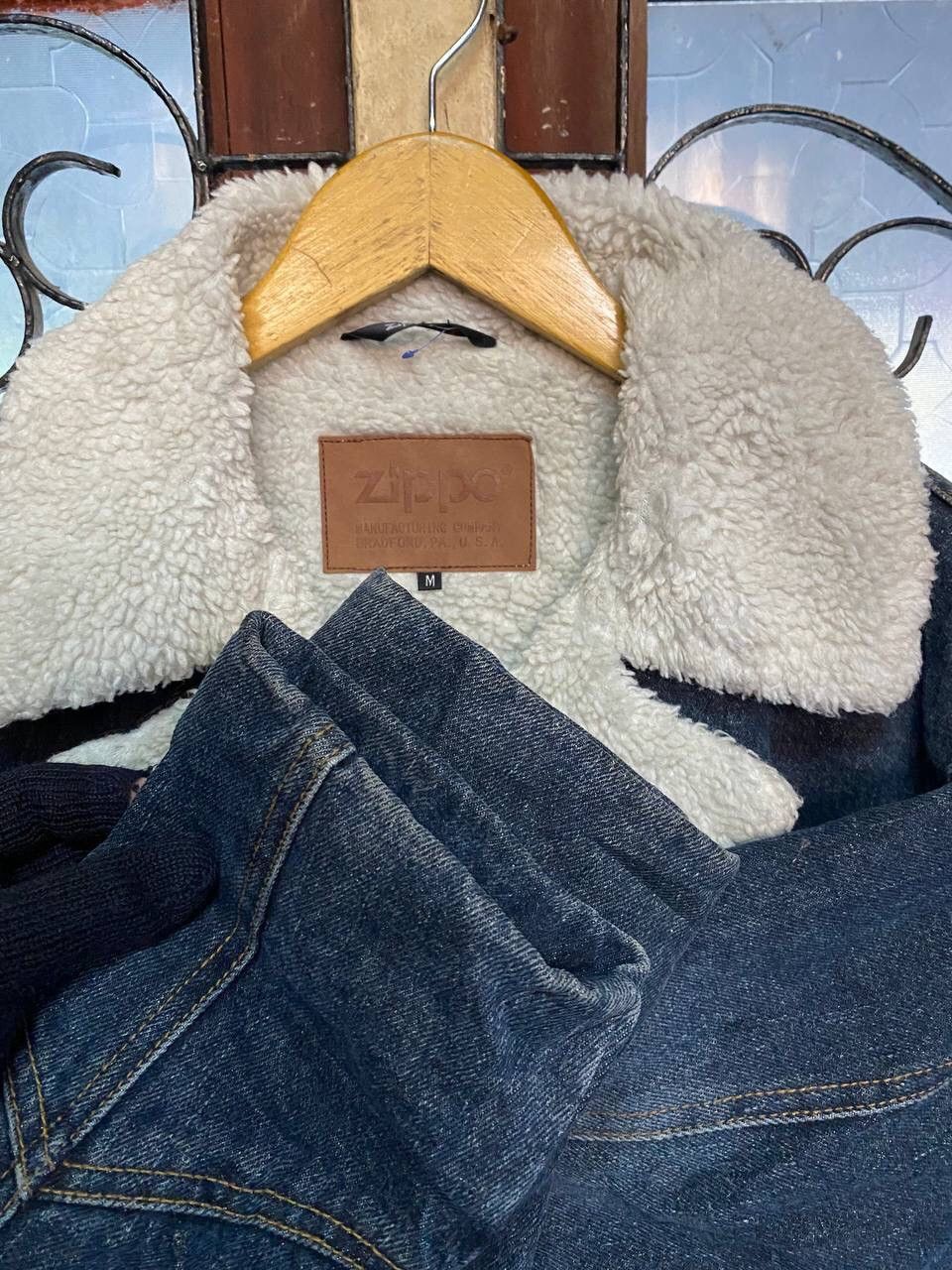 Vintage Vintage Zippo Sherpa Lined Denim Coat Size US M / EU 48-50 / 2 - 8 Thumbnail