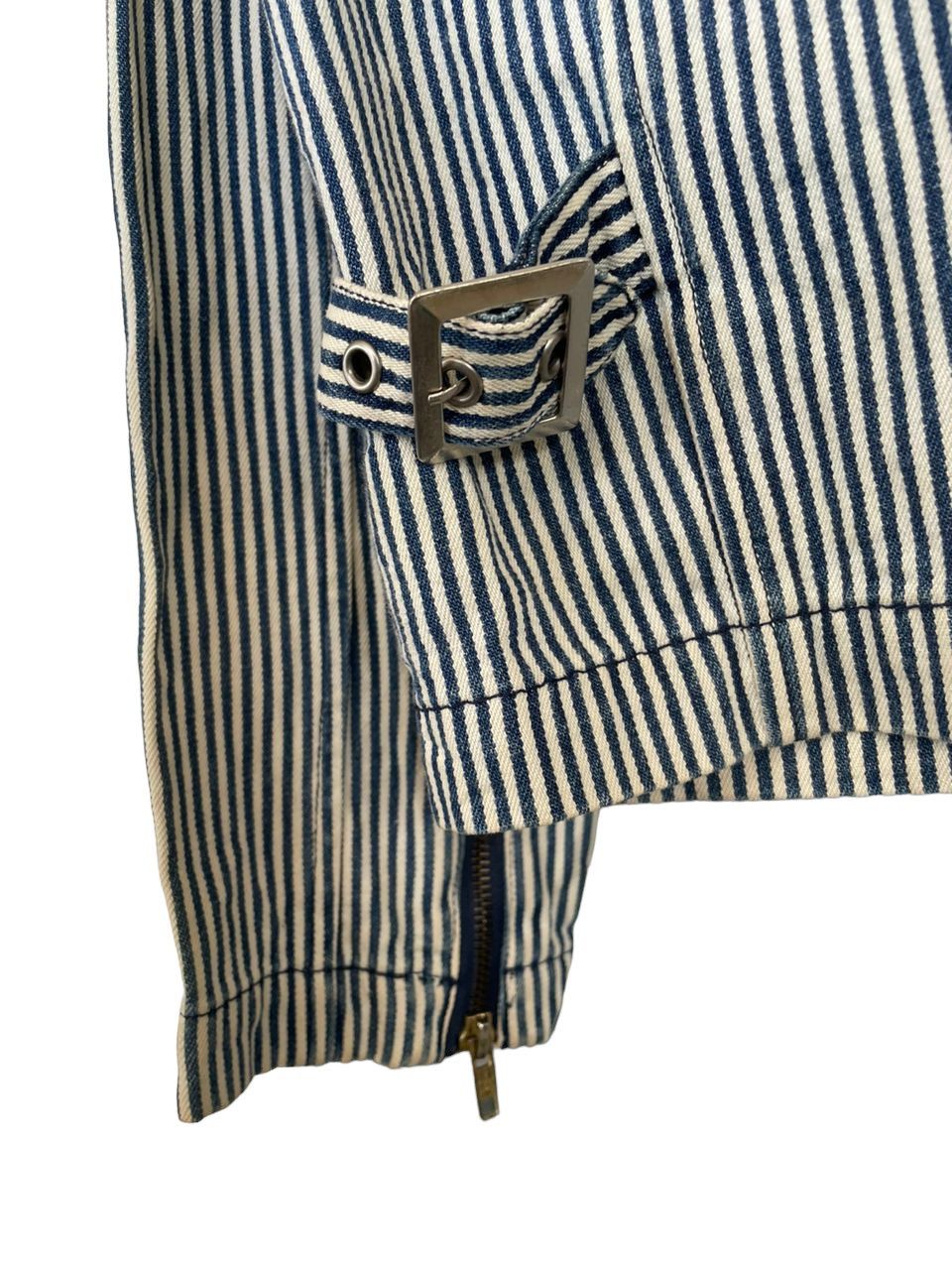 Indian Motorcycle × Sports Specialties Indian M.C. Springfield Mass USA 1901 Hickory Stripes Jacket Size US L / EU 52-54 / 3 - 16 Thumbnail