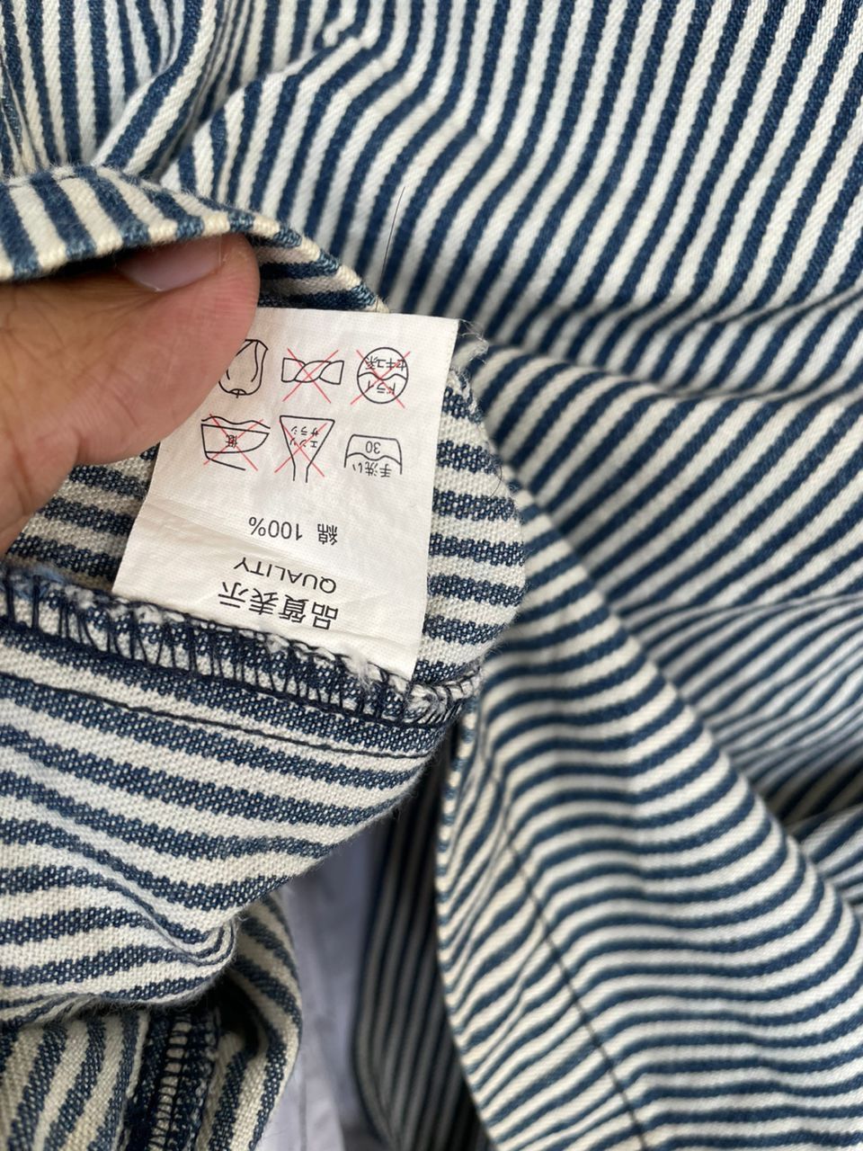 Indian Motorcycle × Sports Specialties Indian M.C. Springfield Mass USA 1901 Hickory Stripes Jacket Size US L / EU 52-54 / 3 - 18 Thumbnail