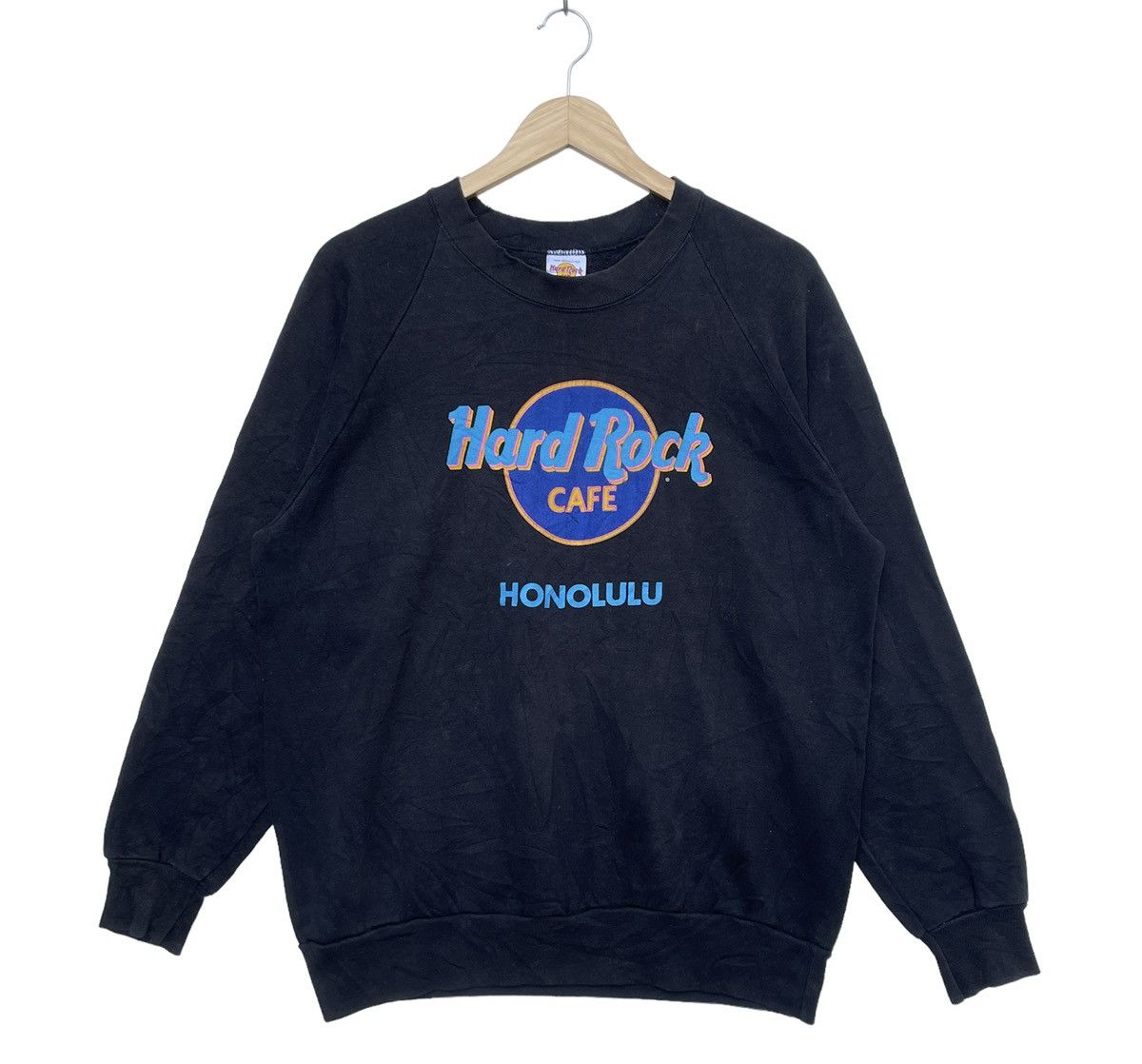 Hard Rock Cafe Vintage 90s Hard Rock Cafe Honolulu Big Logo Sweatshirt | XL Size US XL / EU 56 / 4 - 1 Thumbnail