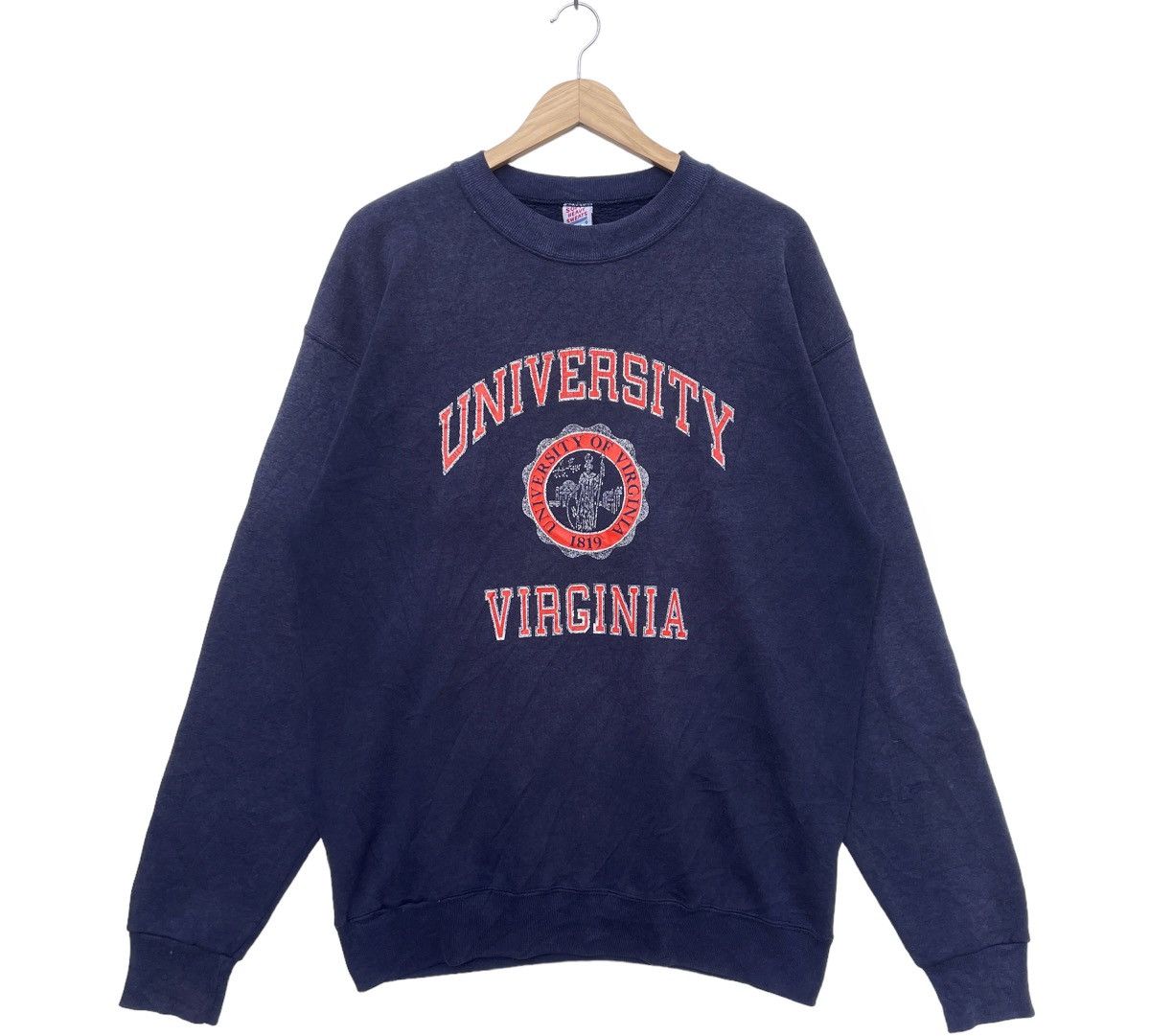 Japanese Brand Vintage 90s University of Virginia 1819 Sweatshirt | XL | Size US XL / EU 56 / 4 - 1 Thumbnail