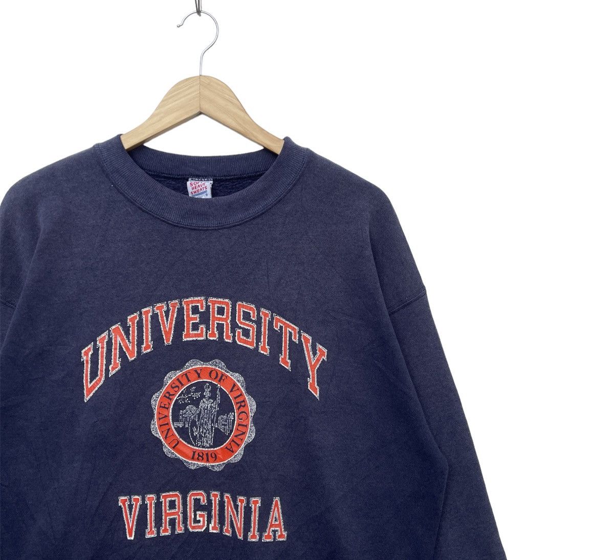 Japanese Brand Vintage 90s University of Virginia 1819 Sweatshirt | XL | Size US XL / EU 56 / 4 - 2 Thumbnail