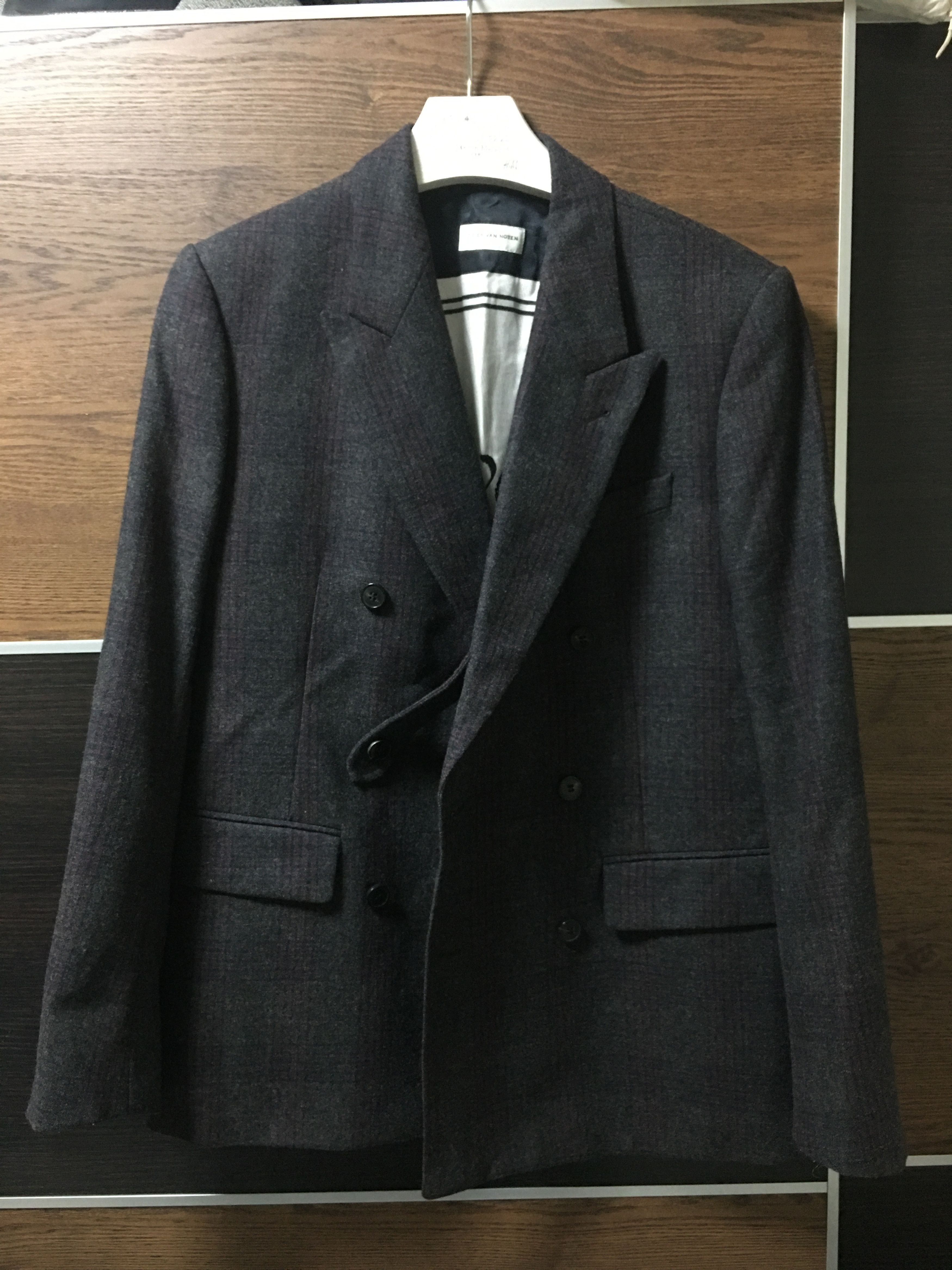 DRIES VAN NOTEN plaid blazer