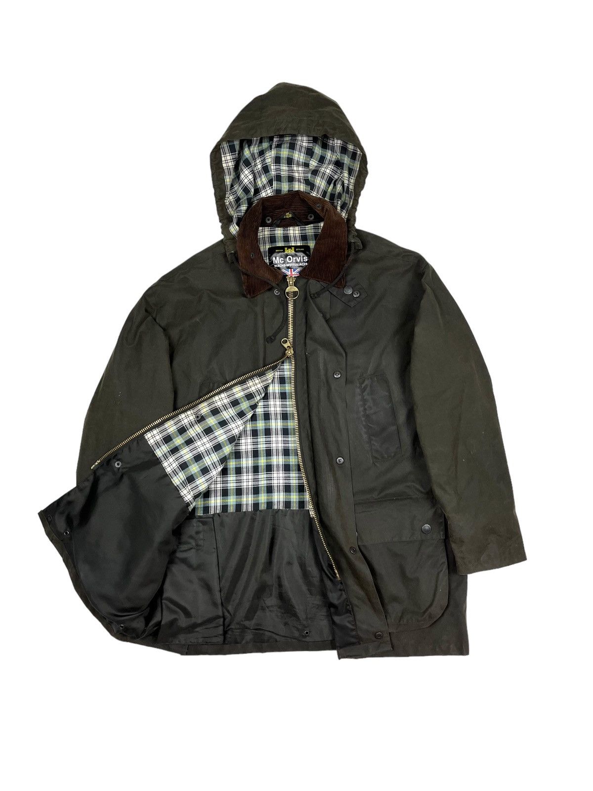 Barbour Vintage MC Orvis Wax Jacket Field Coat Hunting Size M Grailed