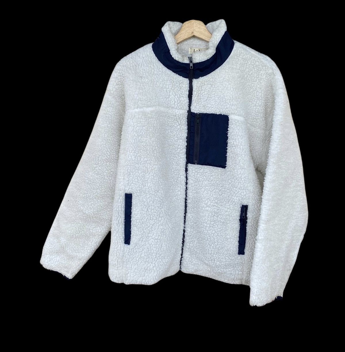 Designer × Japanese Brand 🇯🇵VINTAGE LA VIE AW18 DEEP PILE RETRO X FLEECE JACKET Size US L / EU 52-54 / 3 - 4 Thumbnail