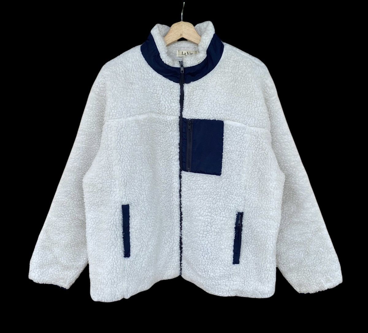 Designer × Japanese Brand 🇯🇵VINTAGE LA VIE AW18 DEEP PILE RETRO X FLEECE JACKET Size US L / EU 52-54 / 3 - 1 Thumbnail