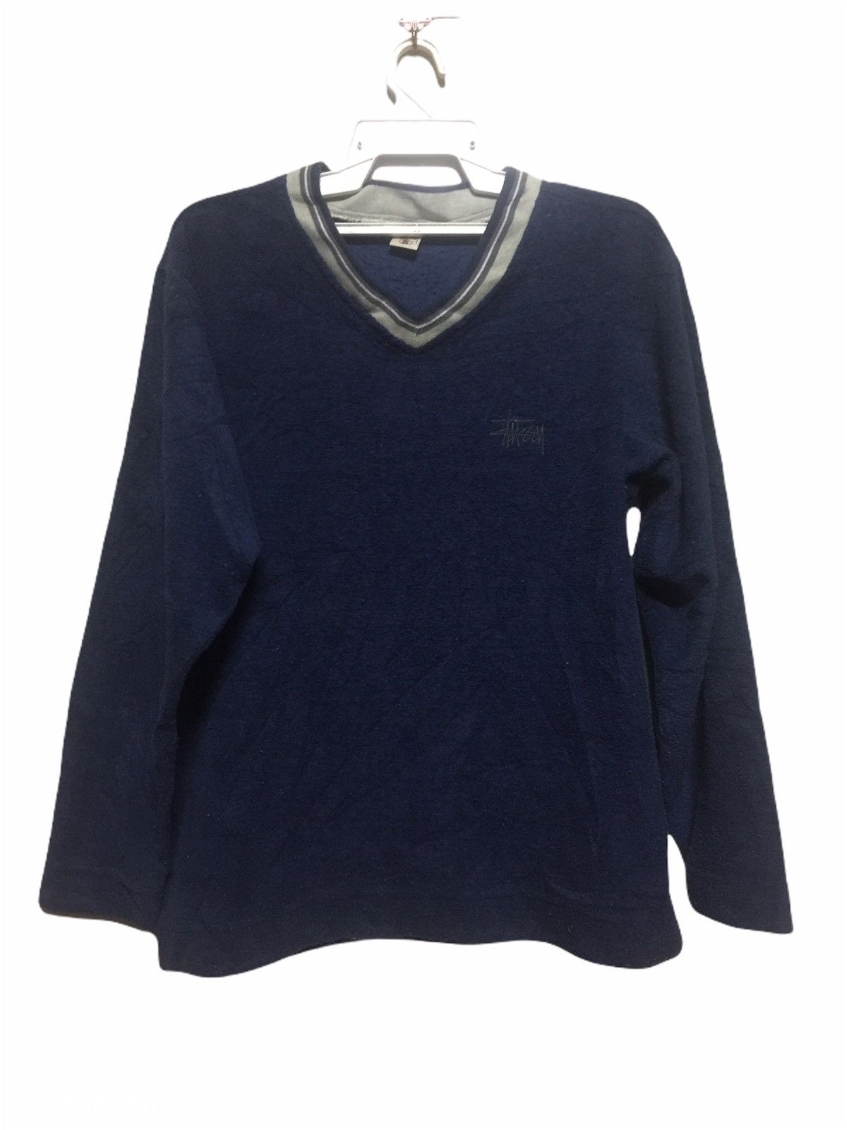 Stussy × Vintage Vintage 90s OG Stussy Fleece Sweater Size US S / EU 44-46 / 1 - 2 Thumbnail