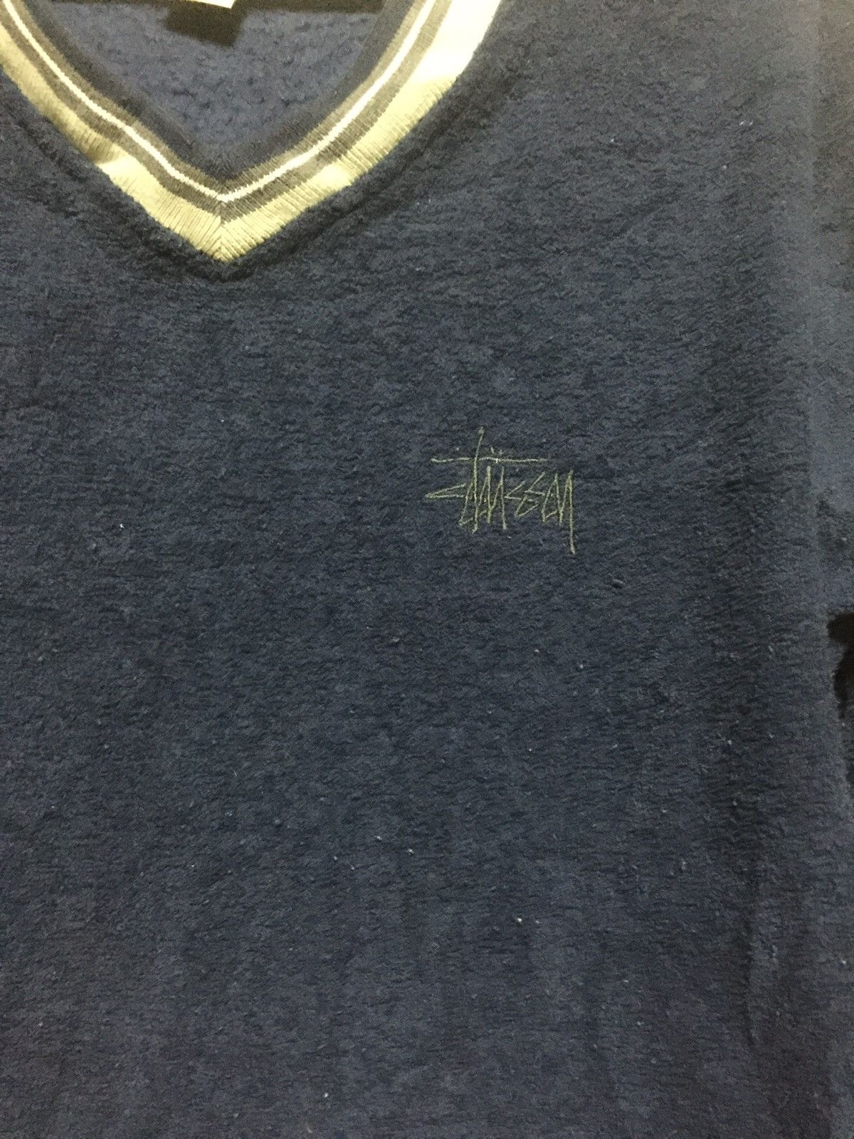 Stussy × Vintage Vintage 90s OG Stussy Fleece Sweater Size US S / EU 44-46 / 1 - 1 Thumbnail
