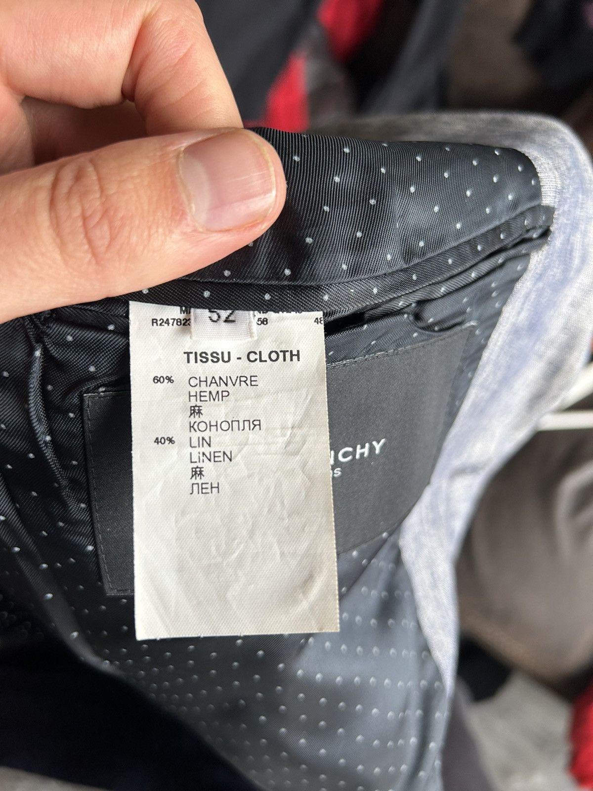 Givenchy Linen and Hemp Blazer Size US L / EU 52-54 / 3 - 3 Thumbnail