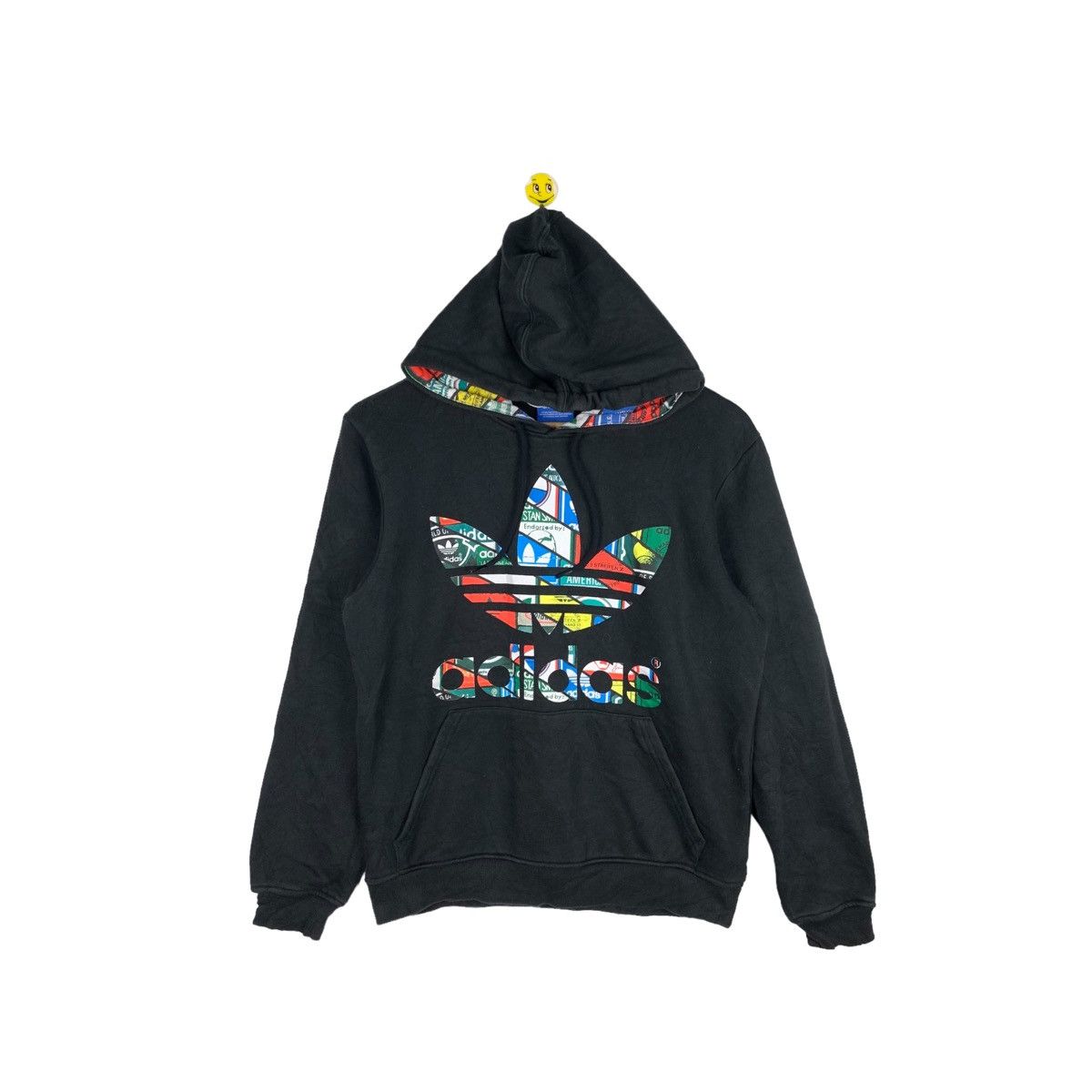 Vintage Adidas Hoodies Trefoil Big Colour sweatshirt jumper
