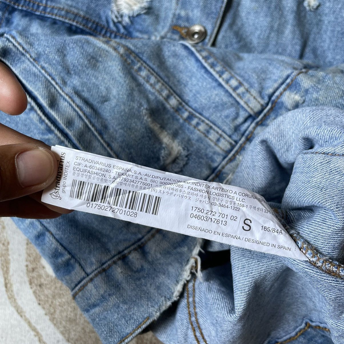 Japanese Brand Stradivarius Denim Wear Disstresed Jacket Size US M / EU 48-50 / 2 - 6 Thumbnail