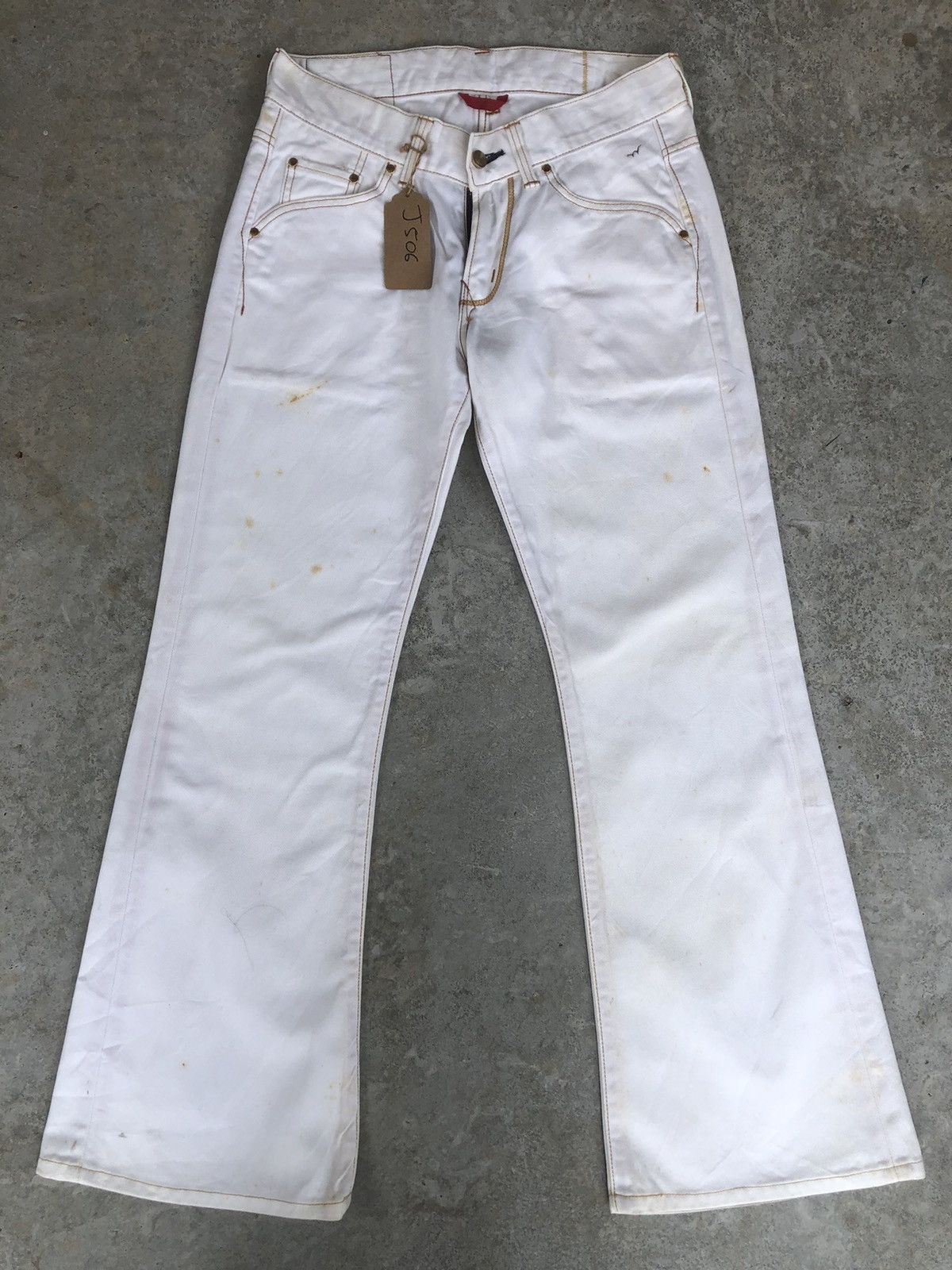 Edwin Japanese 503 Flare Jeans Distressed Jeans Size US 31 - 2 Thumbnail