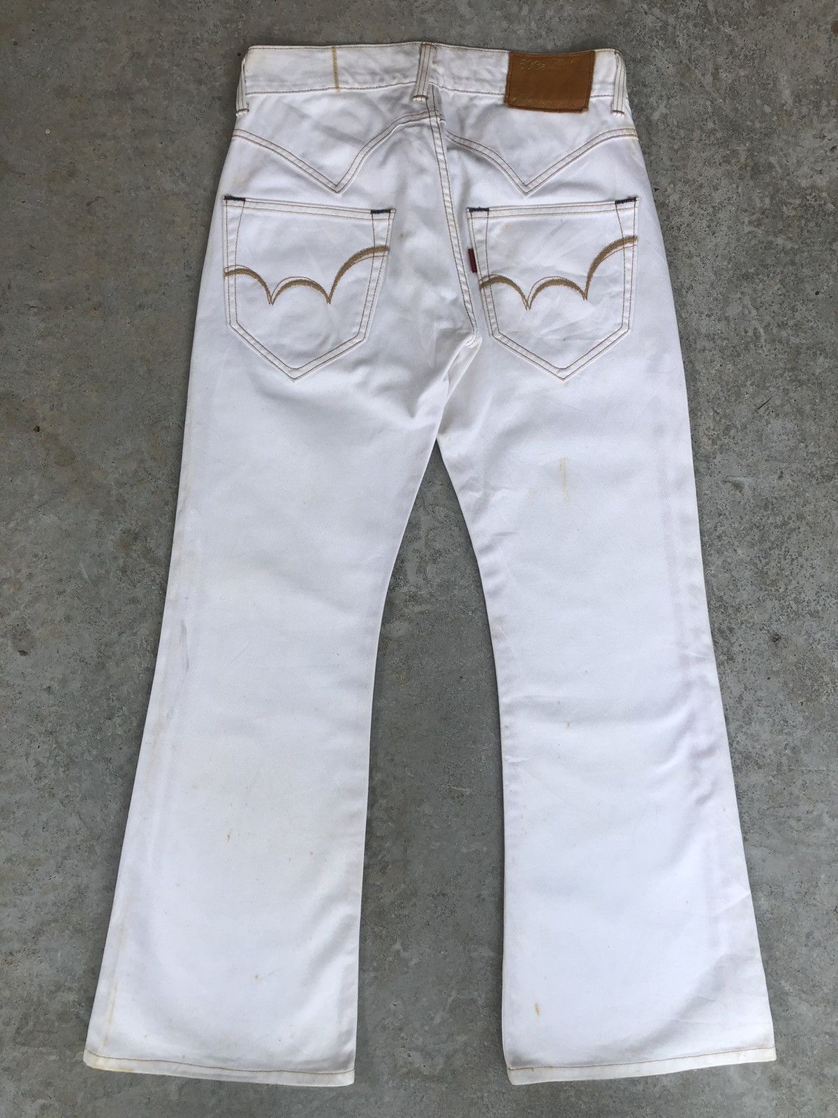 Edwin Japanese 503 Flare Jeans Distressed Jeans Size US 31 - 1 Thumbnail