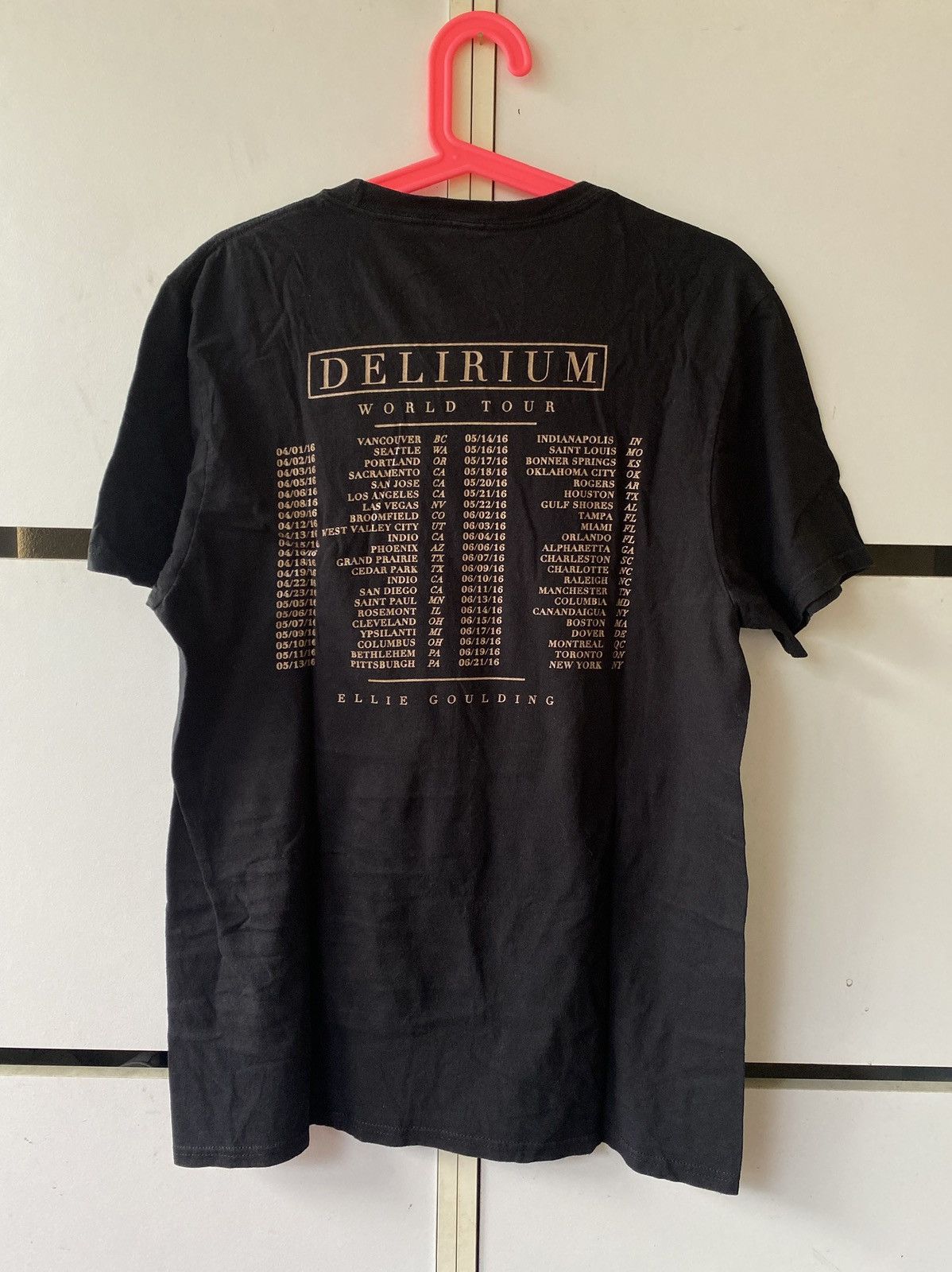Band Tees ELLIE GOULDING DELIRIUM WORLD TOUR TEE Size US M / EU 48-50 / 2 - 4 Thumbnail