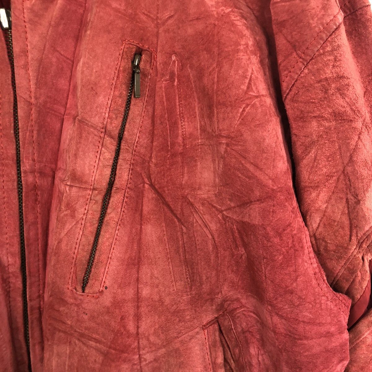 Katharine Hamnett London KATHARINE HAMNETT LONDON LEATHER BOMBER JACKET Size US M / EU 48-50 / 2 - 9 Thumbnail