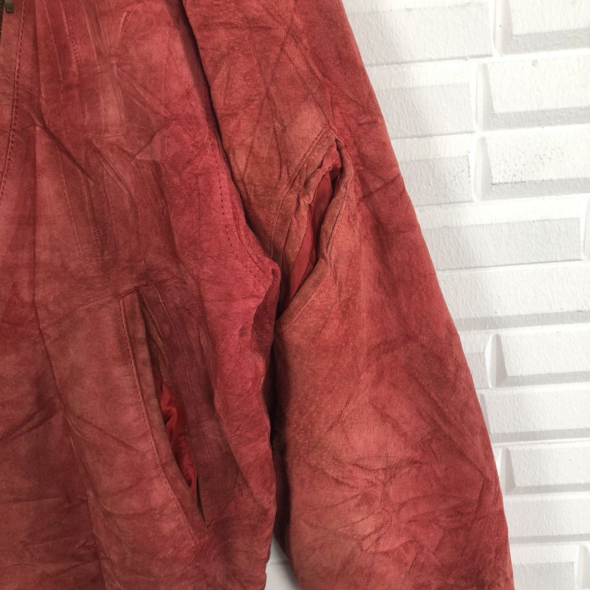 Katharine Hamnett London KATHARINE HAMNETT LONDON LEATHER BOMBER JACKET Size US M / EU 48-50 / 2 - 10 Thumbnail