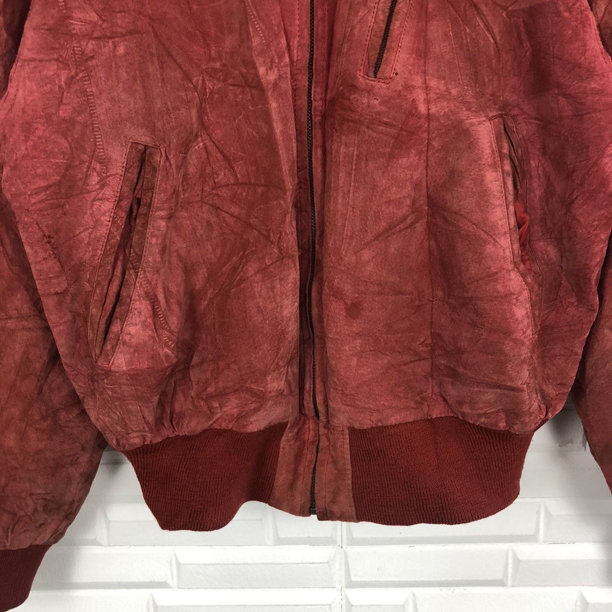 Katharine Hamnett London KATHARINE HAMNETT LONDON LEATHER BOMBER JACKET Size US M / EU 48-50 / 2 - 8 Thumbnail
