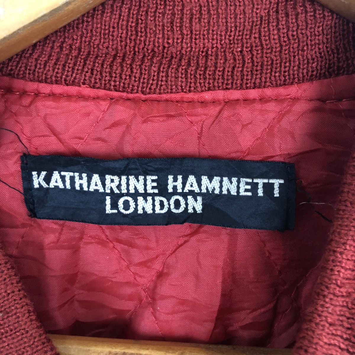 Katharine Hamnett London KATHARINE HAMNETT LONDON LEATHER BOMBER JACKET Size US M / EU 48-50 / 2 - 7 Thumbnail