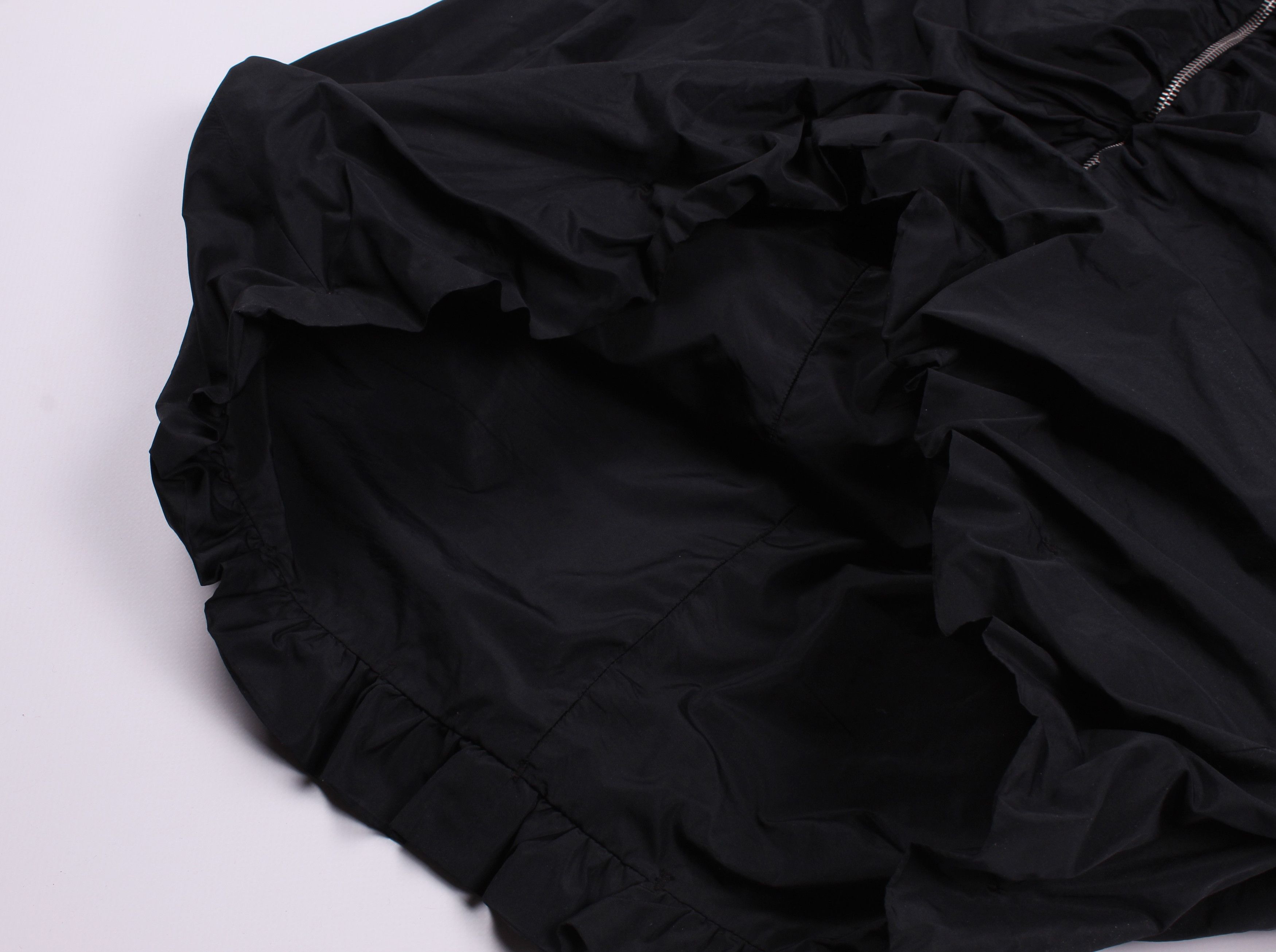 Dolce & Gabbana Dolce & Gabbana Bubble Zip Black Midi Dress Size L / US 10 / IT 46 - 6 Thumbnail