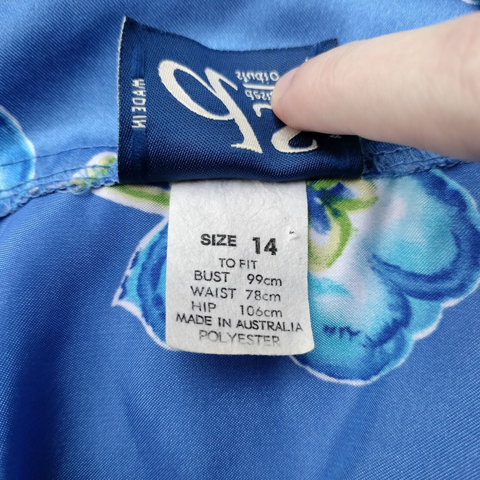 Man Made In Australia Vintage 80s Top Blouse Floral Satin Button Up Pyjamas Size L / US 10 / IT 46 - 8 Thumbnail