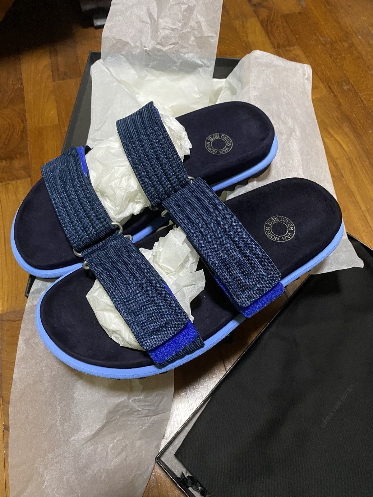 Designer × Dries Van Noten Dries Van Noten SS20 Strap Flat Runway Sandals Size US 8.5 / EU 41-42 - 1 Thumbnail