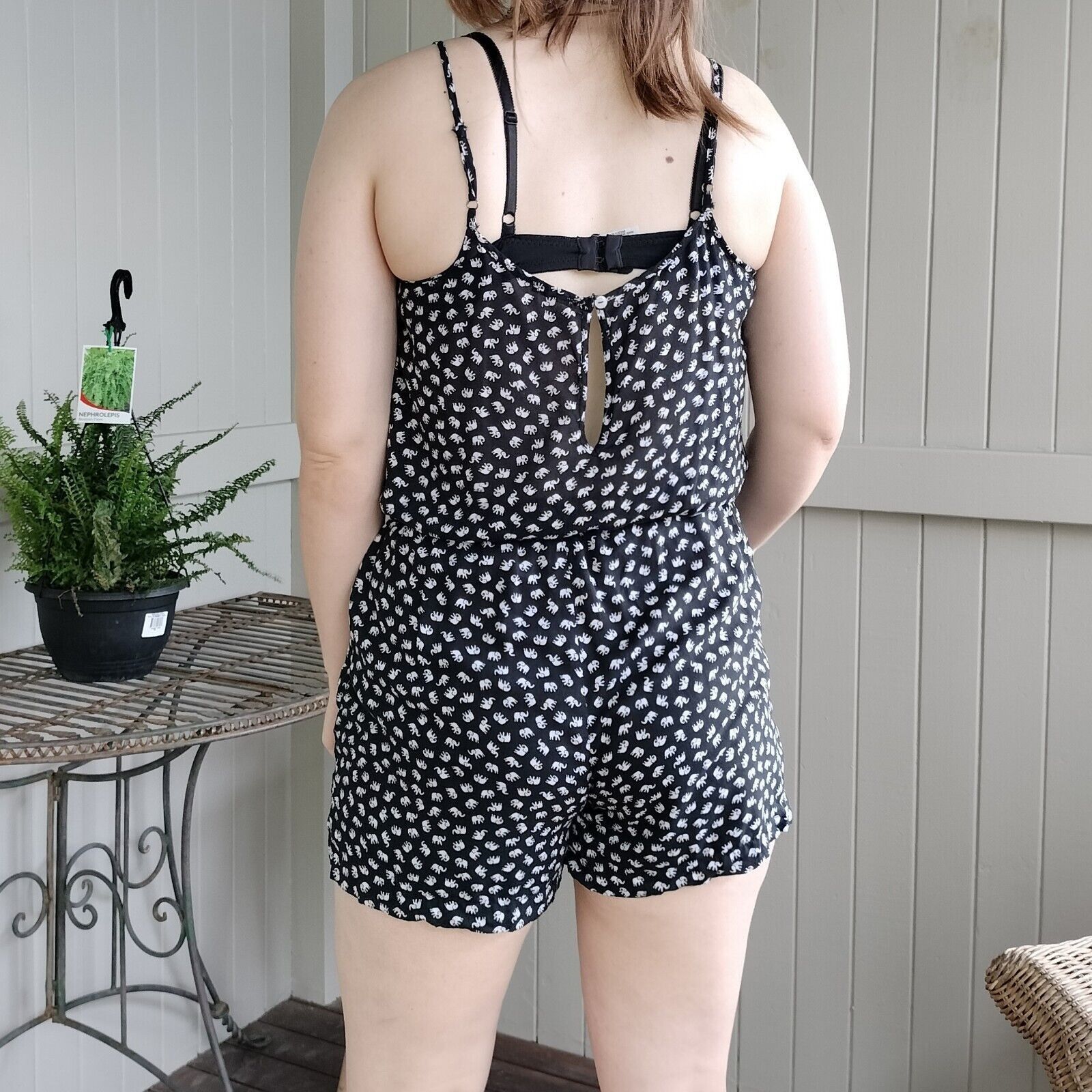 Designer United Colors Of Benetton Playsuit Romper Animal Print Size 30" / US 8 / IT 44 - 2 Thumbnail