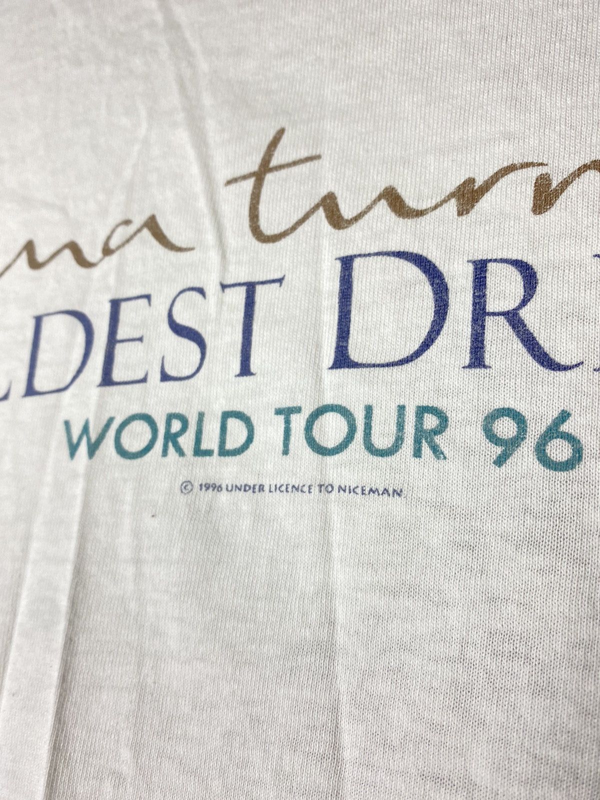 Vintage Tina Turner 1996 vintage t-shirts size XL Size US XL / EU 56 / 4 - 4 Thumbnail