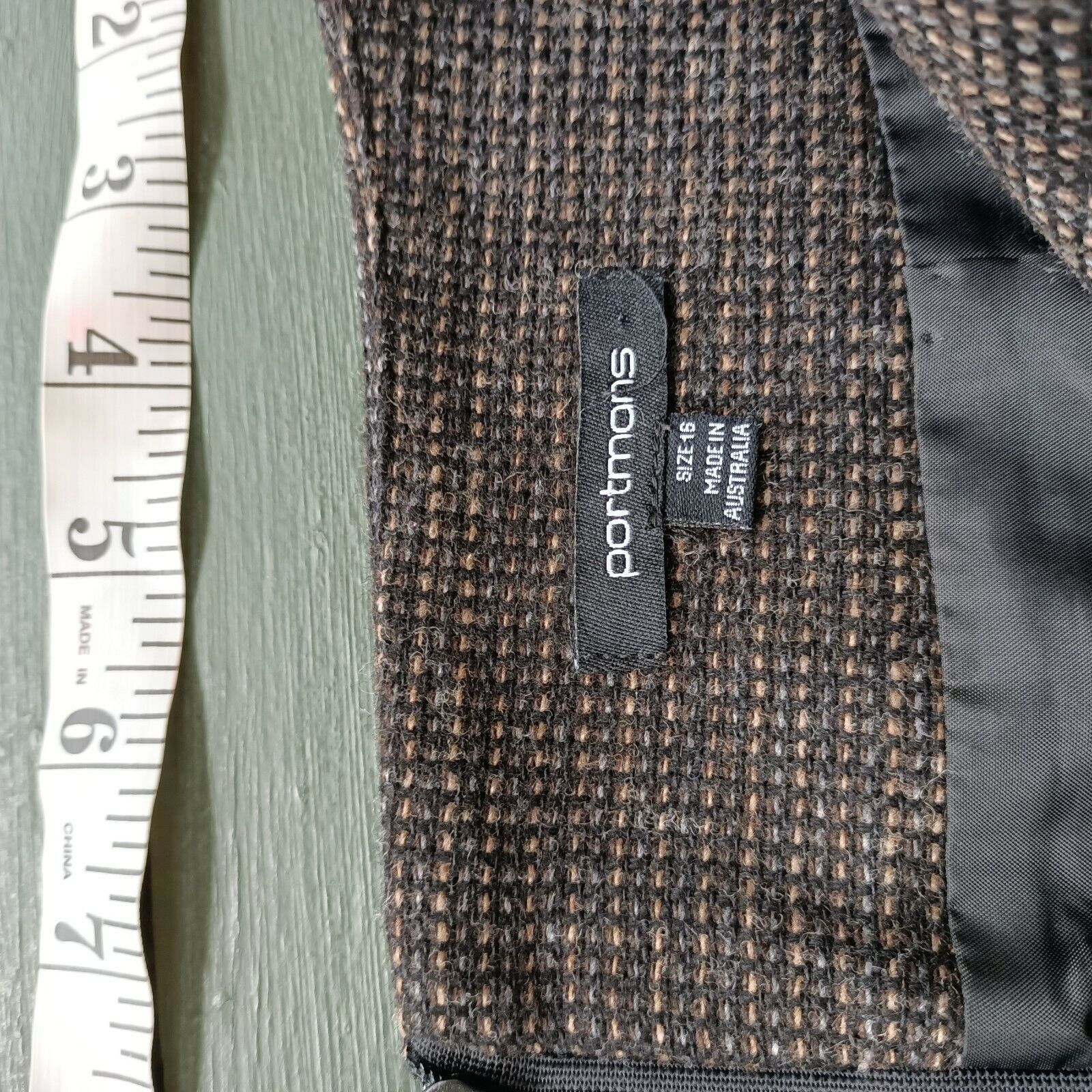 Man Made In Australia × Vintage Vintage Portmans Knit Pleated High Waist Skirt Size 34" / US 12 / IT 48 - 8 Thumbnail
