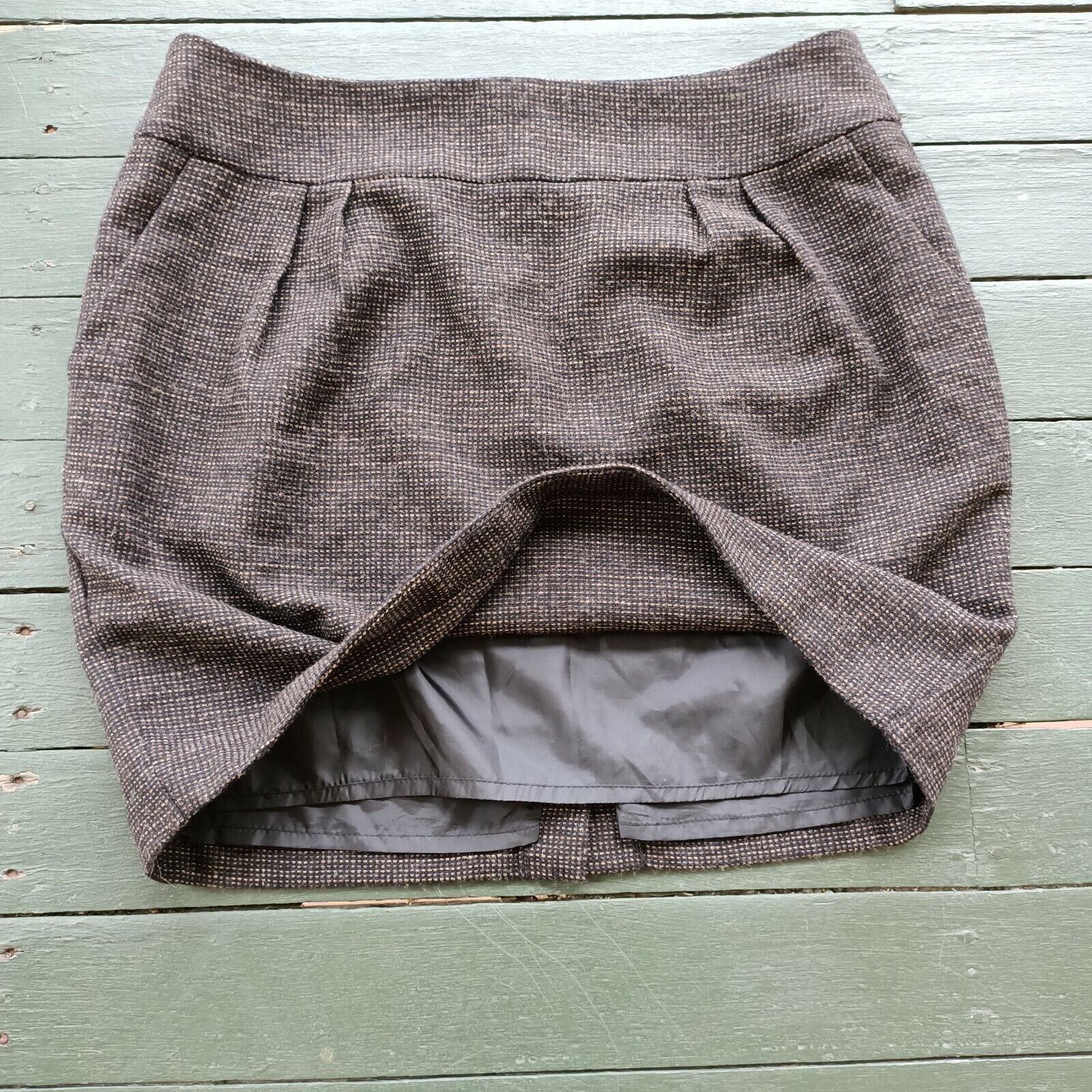 Man Made In Australia × Vintage Vintage Portmans Knit Pleated High Waist Skirt Size 34" / US 12 / IT 48 - 4 Thumbnail
